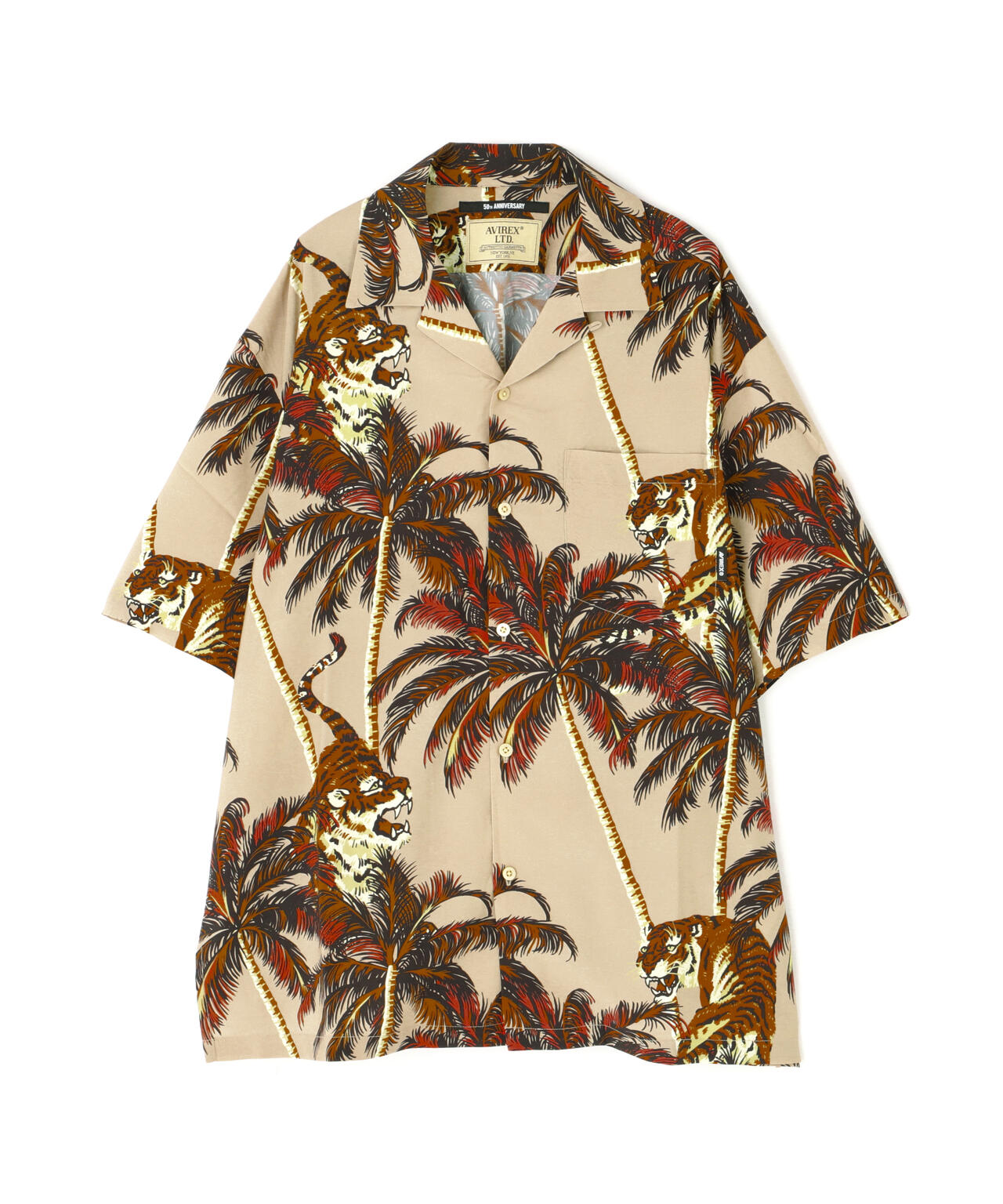 ALOHA SHIRT "TIGER & PALM TREE" / アロハシャツ "タイガー＆ パームツリー" / AVIREX