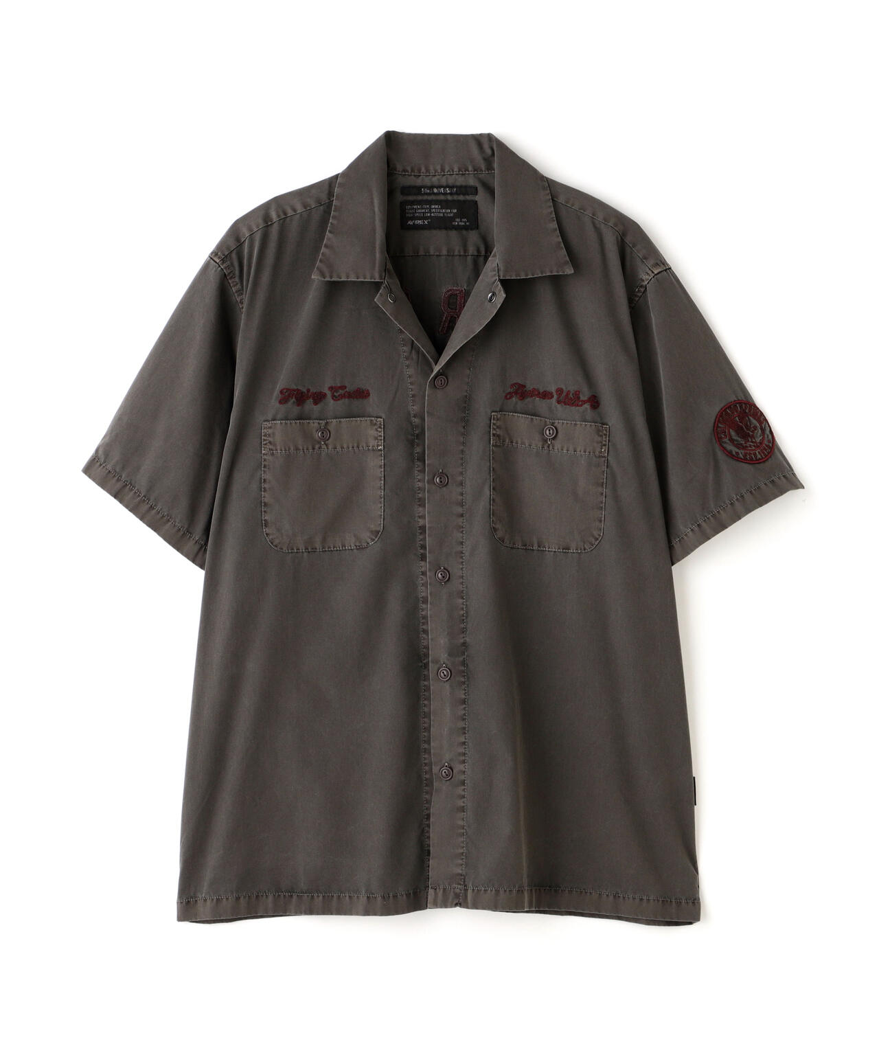 FADED WORK SHIRT "USAFA" / フェイド 半袖ワークシャツ / AVIREX / アヴィレックス