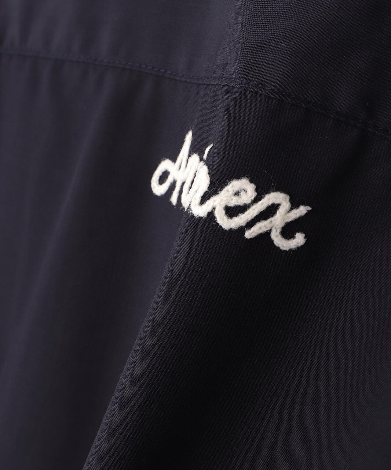 《WEB&DEPOT限定》ZIP UP WORK SHIRT "25" / ジップアップ ワーク半袖シャツ / AVIREX
