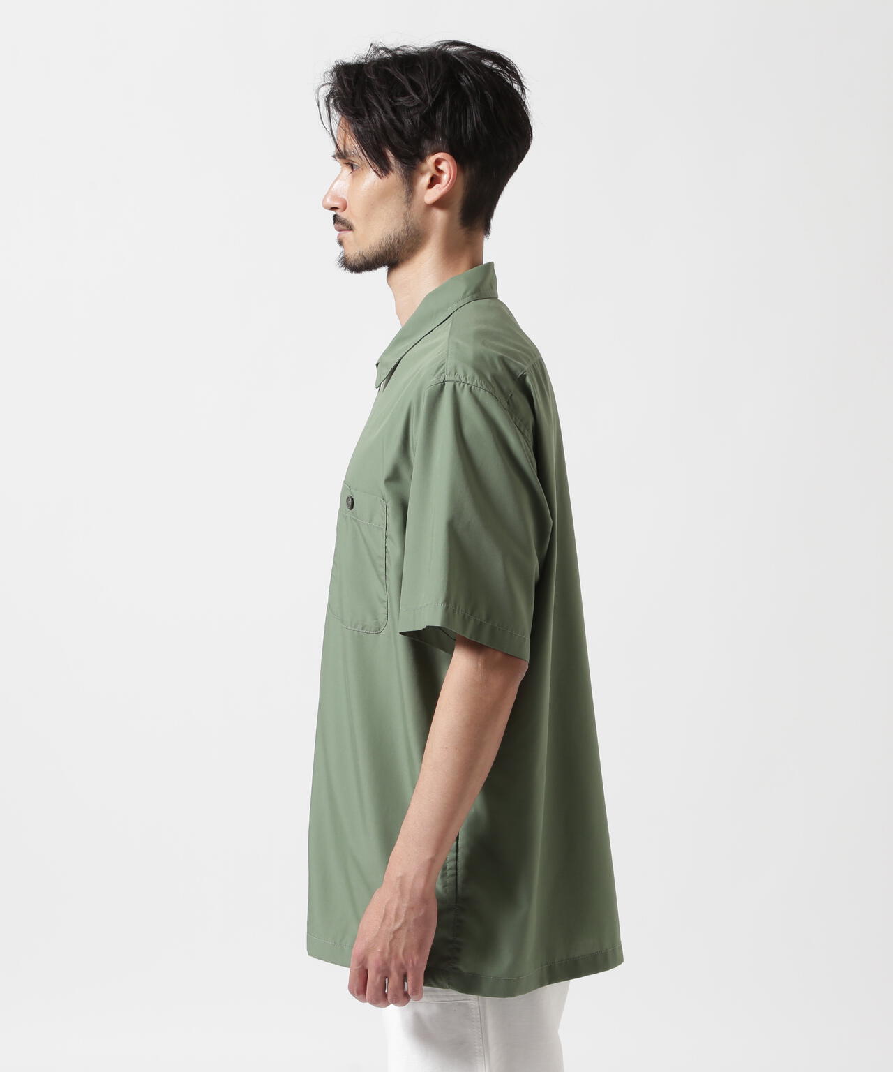 《WEB&DEPOT限定》ZIP UP WORK SHIRT "25" / ジップアップ ワーク半袖シャツ / AVIREX