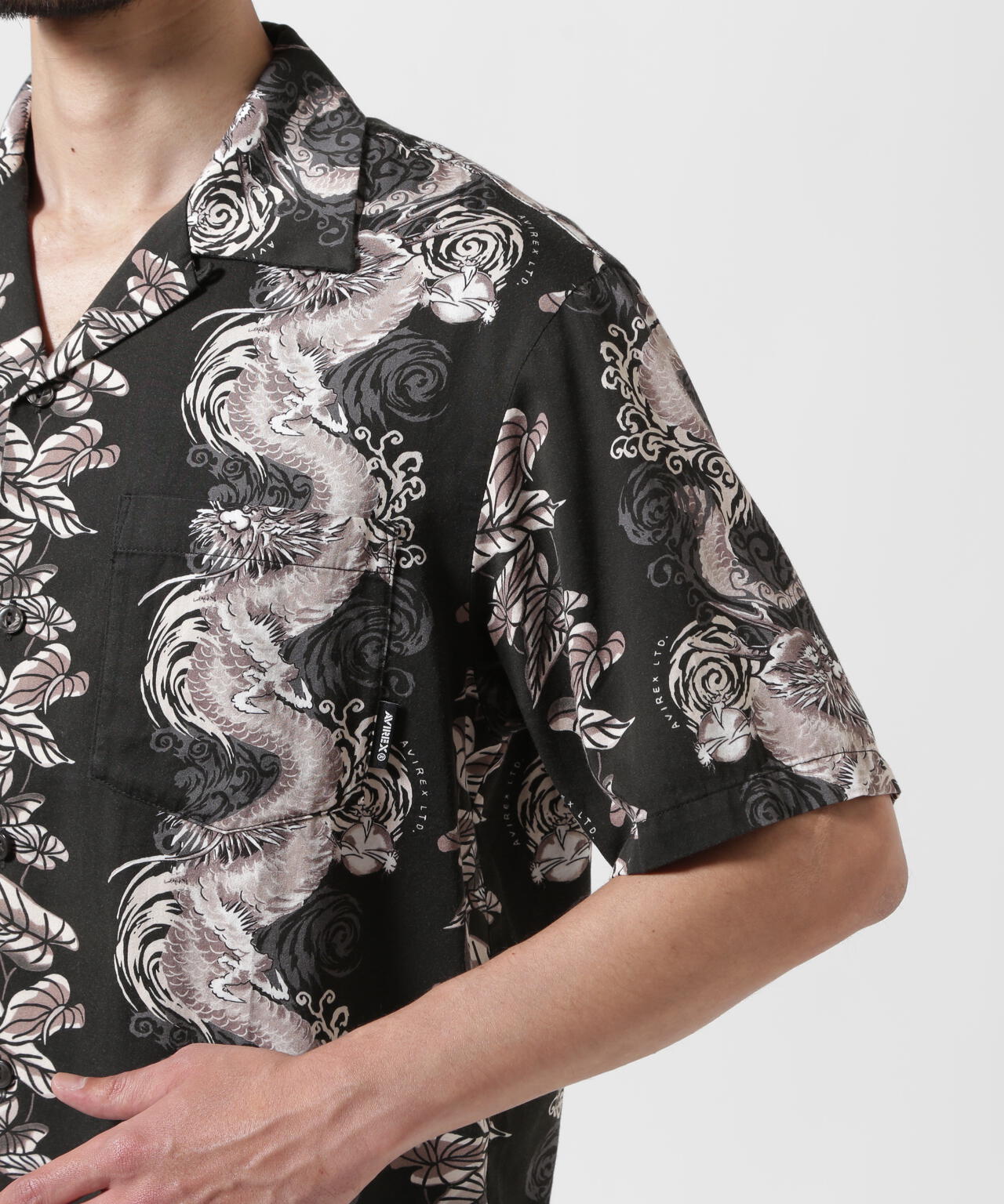 《WEB&DEPOT限定》ALOHA SHIRT DRAGON RISE / アロハシャツ ドラゴンライズ / AVIREX