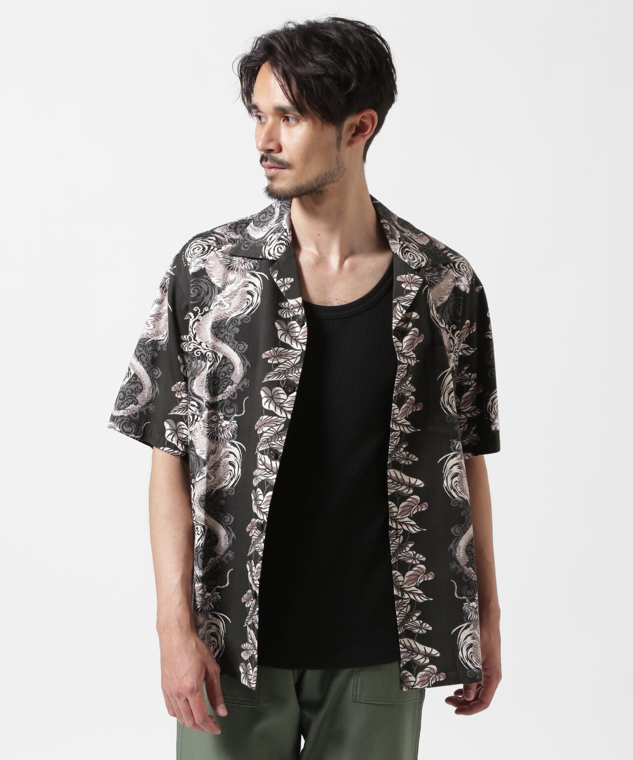《WEB&DEPOT限定》ALOHA SHIRT DRAGON RISE / アロハシャツ ドラゴンライズ / AVIREX
