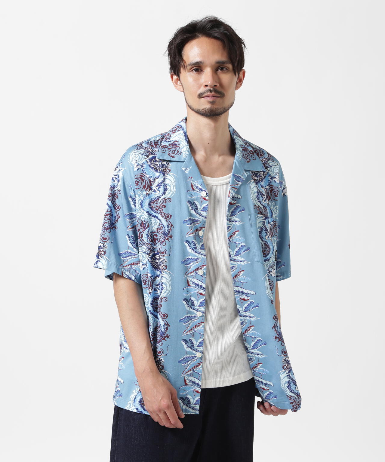 《WEB&DEPOT限定》ALOHA SHIRT DRAGON RISE / アロハシャツ ドラゴンライズ / AVIREX