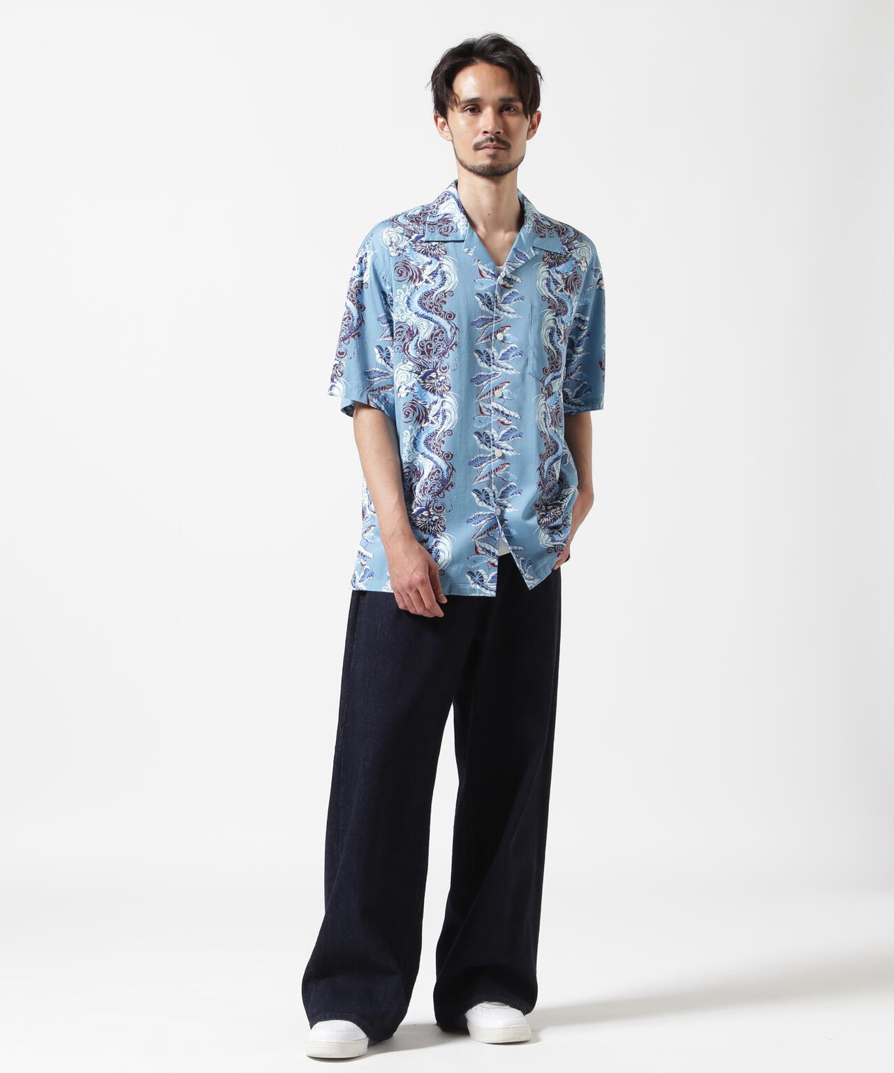 《WEB&DEPOT限定》ALOHA SHIRT DRAGON RISE / アロハシャツ ドラゴンライズ / AVIREX