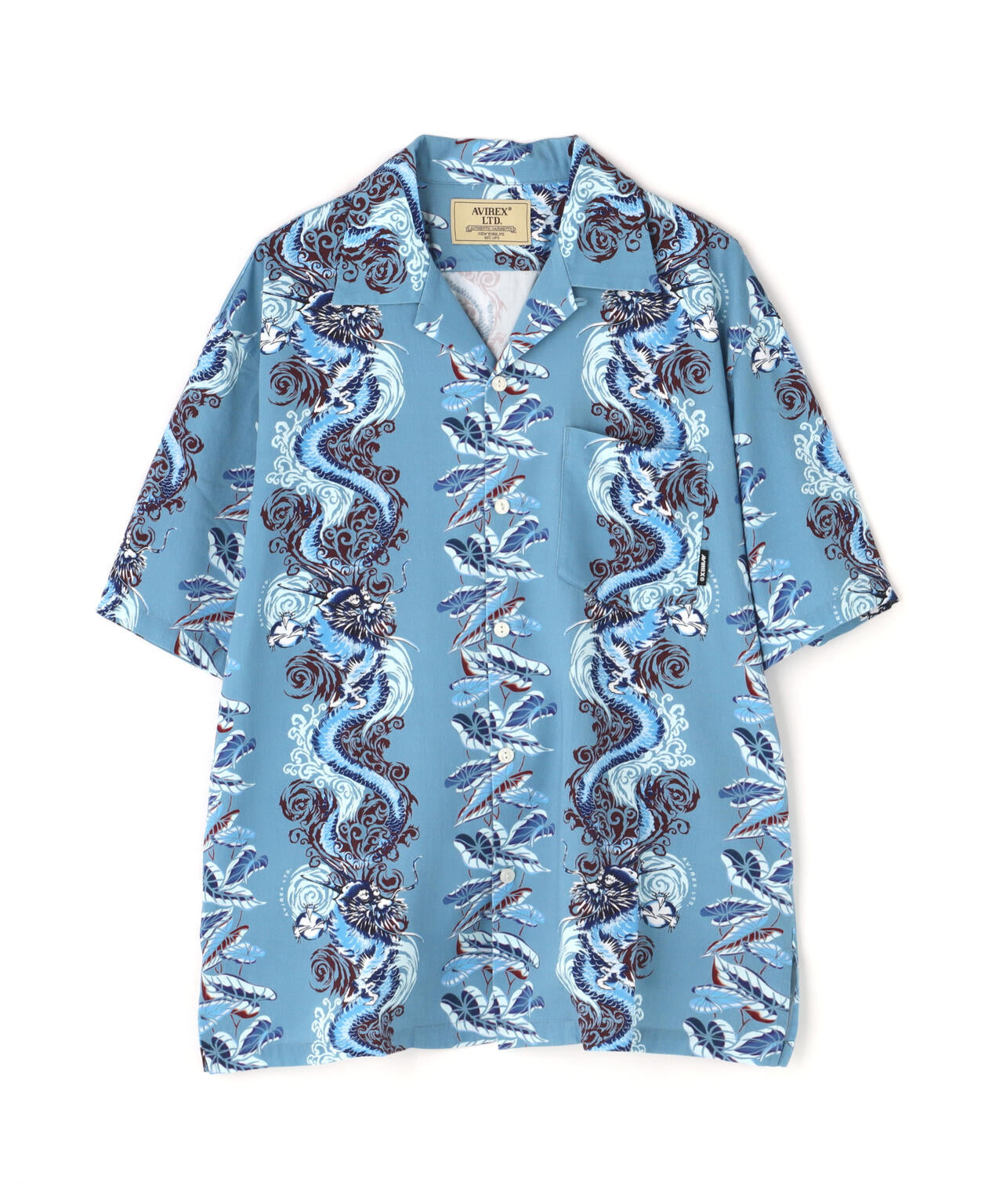 《WEB&DEPOT限定》ALOHA SHIRT DRAGON RISE / アロハシャツ ドラゴンライズ / AVIREX
