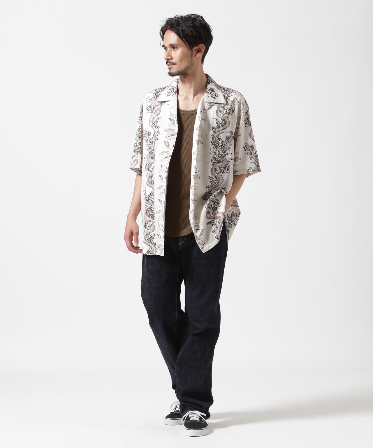 《WEB&DEPOT限定》ALOHA SHIRT DRAGON RISE / アロハシャツ ドラゴンライズ / AVIREX