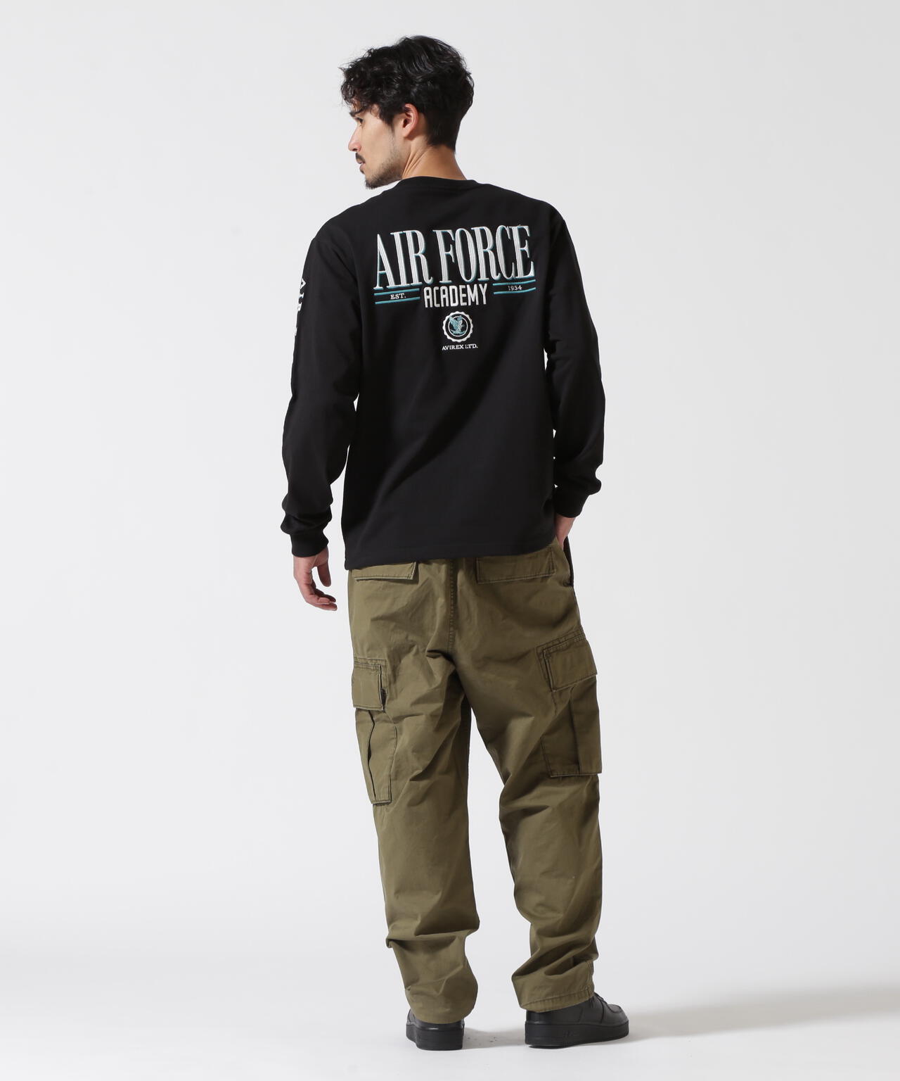 USAFA EMBROIDERY T-SHIRT / USAFA エンブロイダリー 長袖Tシャツ / AVIREX / アヴィレックス