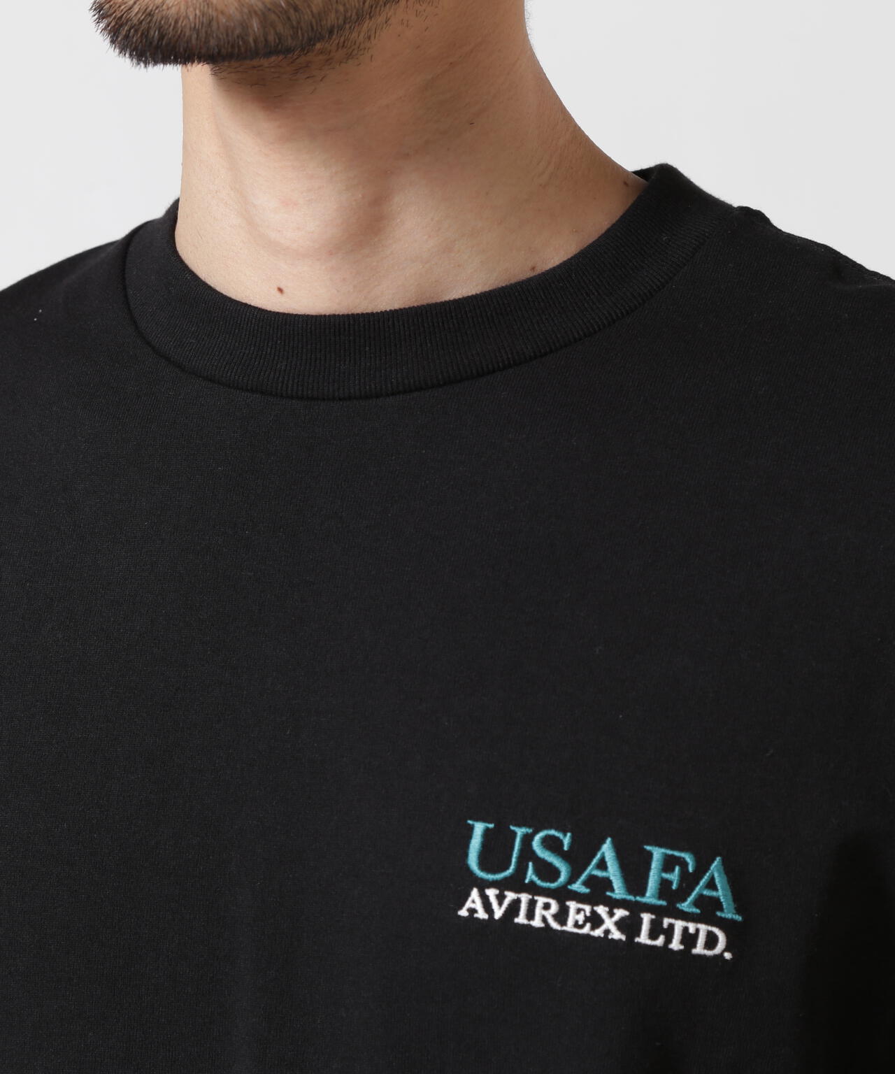 USAFA EMBROIDERY T-SHIRT / USAFA エンブロイダリー 長袖Tシャツ / AVIREX / アヴィレックス