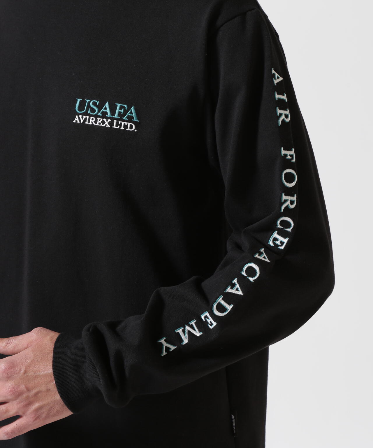 USAFA EMBROIDERY T-SHIRT / USAFA エンブロイダリー 長袖Tシャツ / AVIREX / アヴィレックス