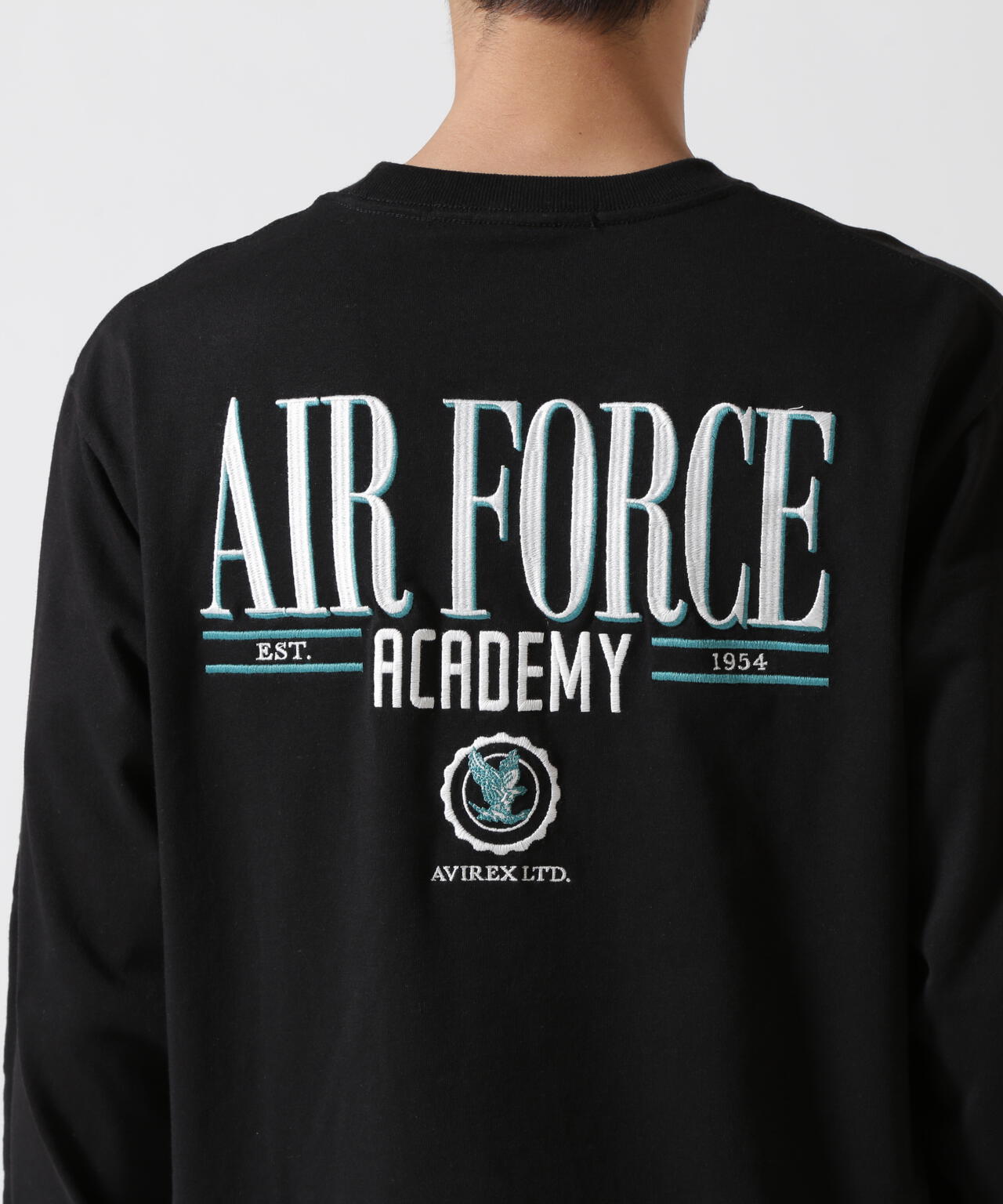 USAFA EMBROIDERY T-SHIRT / USAFA エンブロイダリー 長袖Tシャツ / AVIREX / アヴィレックス