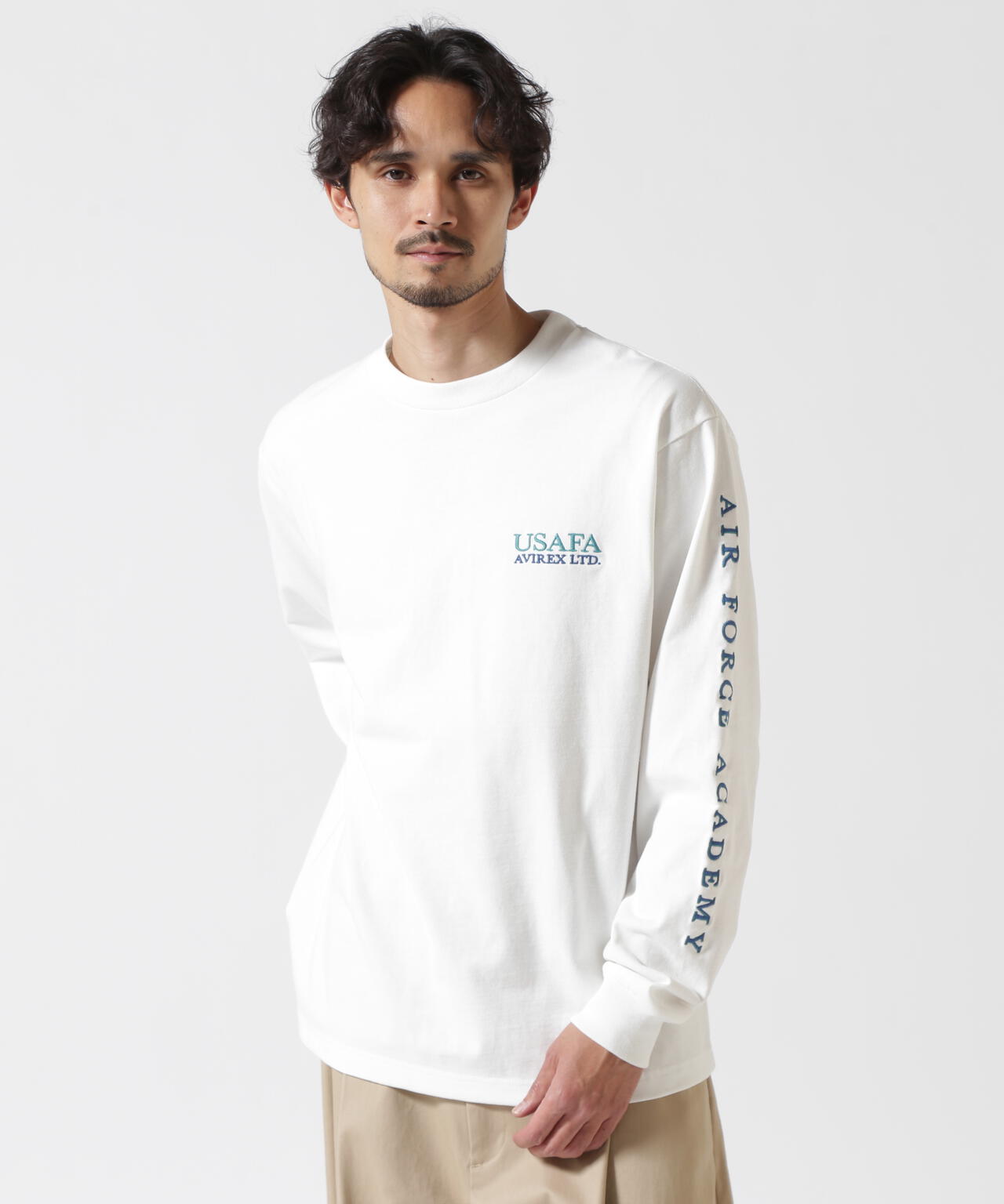 USAFA EMBROIDERY T-SHIRT / USAFA エンブロイダリー 長袖Tシャツ / AVIREX / アヴィレックス