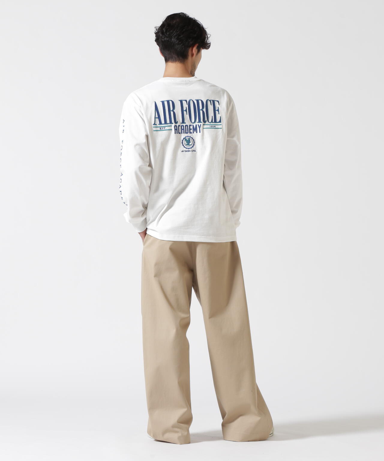 USAFA EMBROIDERY T-SHIRT / USAFA エンブロイダリー 長袖Tシャツ / AVIREX / アヴィレックス