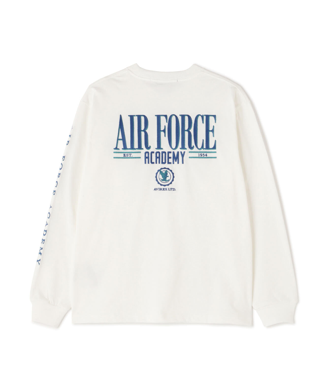 USAFA EMBROIDERY T-SHIRT / USAFA エンブロイダリー 長袖Tシャツ / AVIREX / アヴィレックス