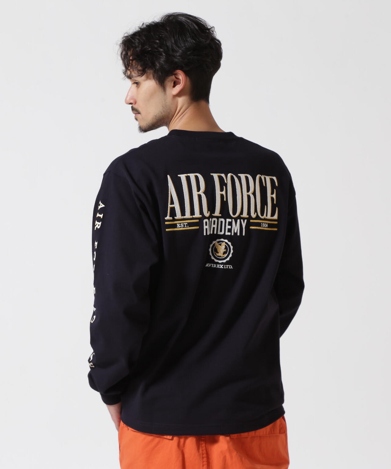 USAFA EMBROIDERY T-SHIRT / USAFA エンブロイダリー 長袖Tシャツ / AVIREX / アヴィレックス