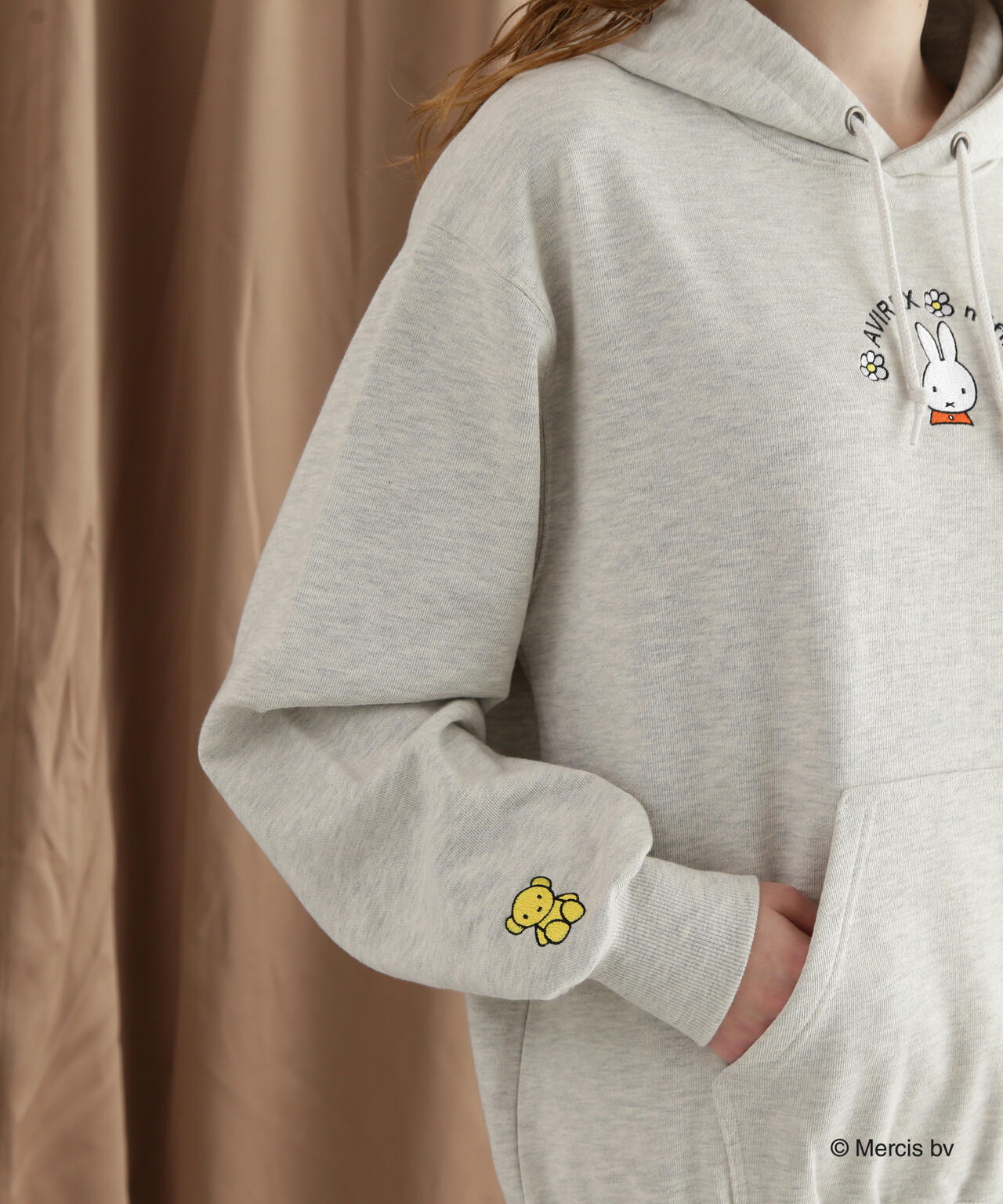 《AVIREX×miffy》WEB限定 SWEAT PULLOVER PARKA/アヴィレックス×ミッフィー パーカー