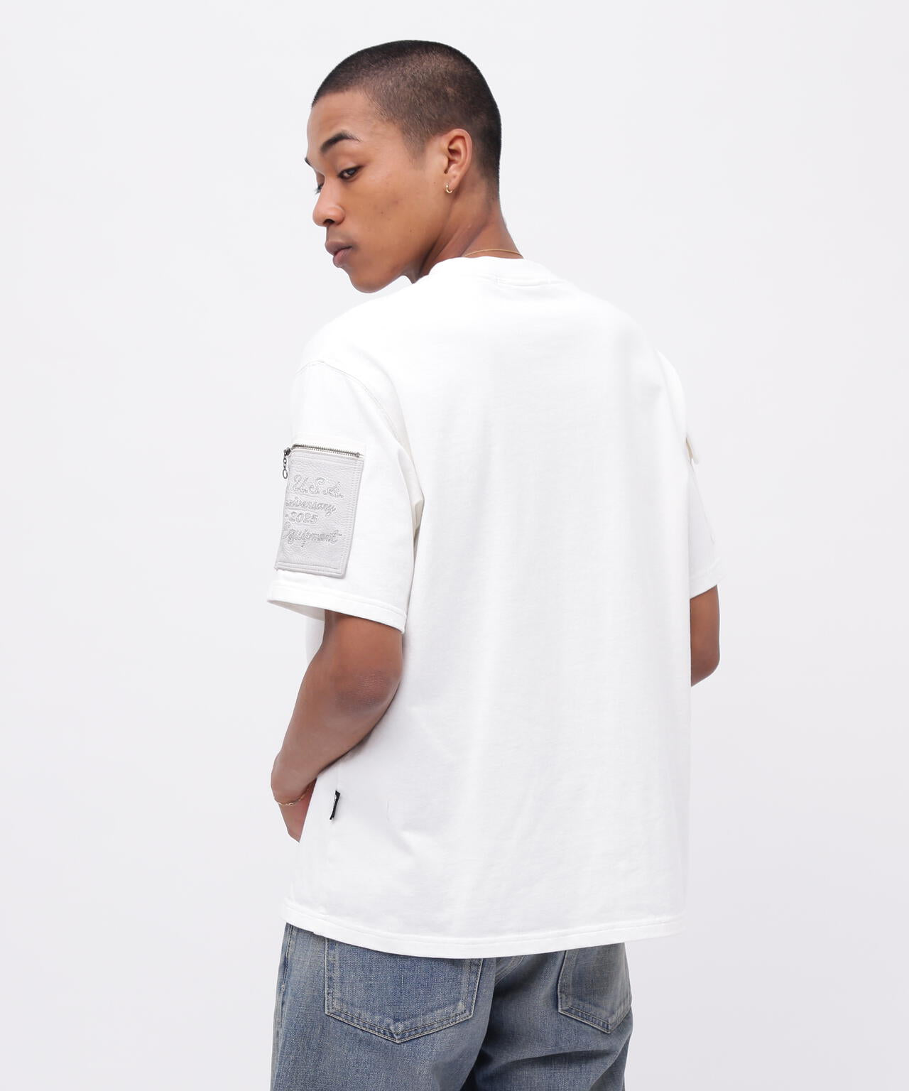 《50th Anniversary》LEATHER PATCHED FATIGUE T-SHIRT / レザー パッチド ファティーグ 半袖