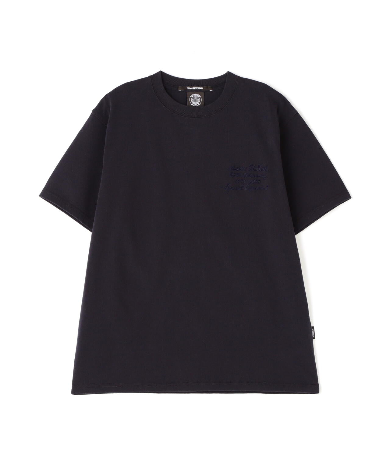 《50th Anniversary》LEATHER PATCHED VARSITY T-SHIRT / レザー パッチド バーシティ 半袖T