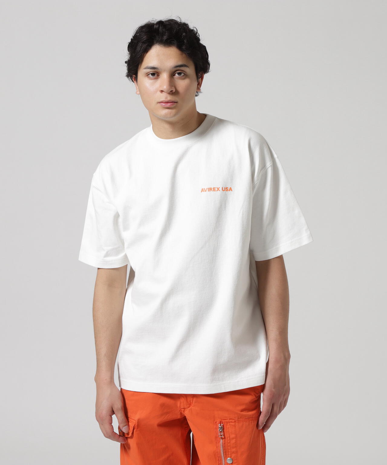 CIRCLE LOGO T-SHIRT "QUEENS BRIDGE" / サークルロゴ 半袖Tシャツ / AVIREX / アヴィレックス