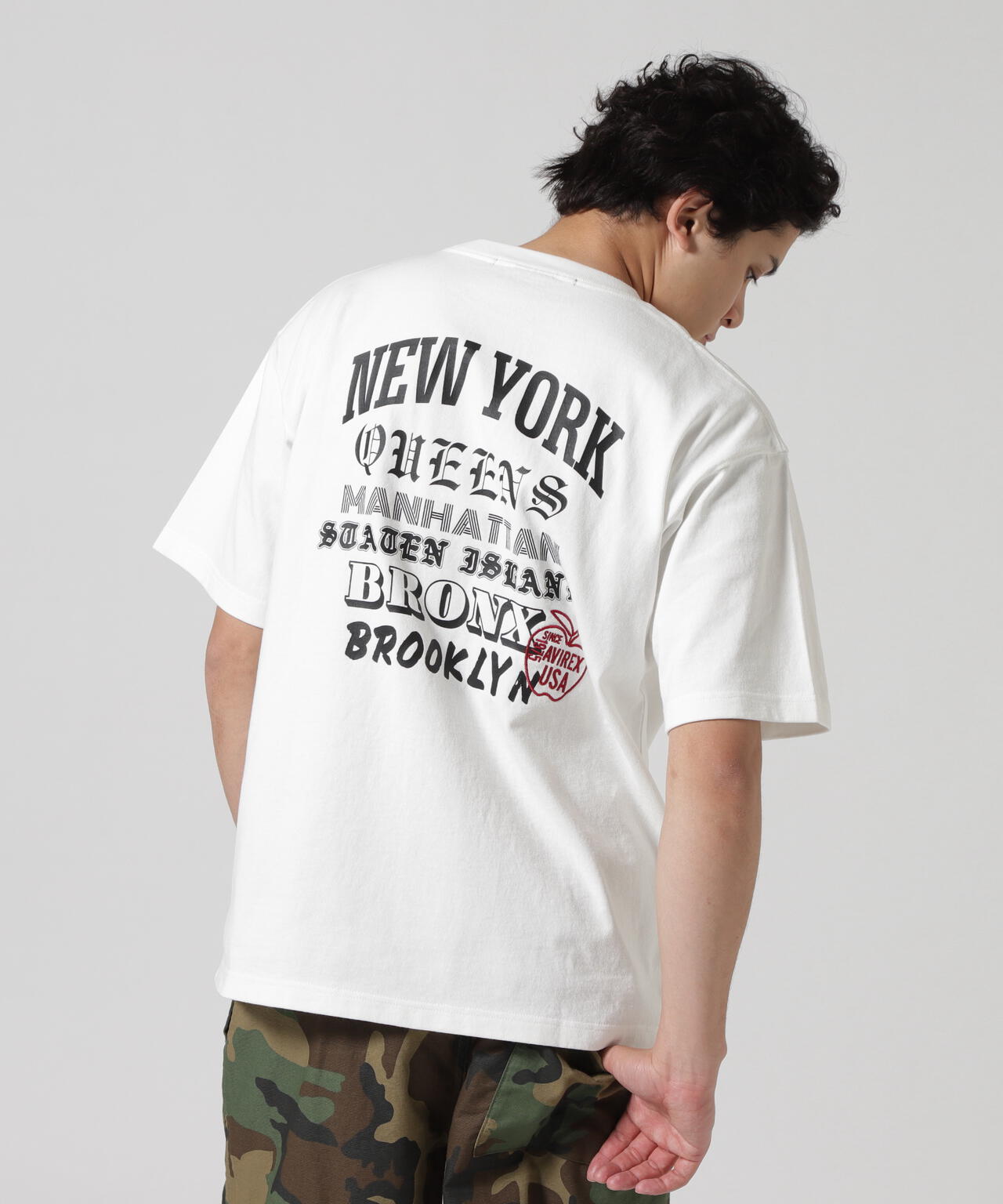BIG APPLE T-SHIRT / ビッグアップル 半袖Tシャツ / AVIREX / アヴィレックス