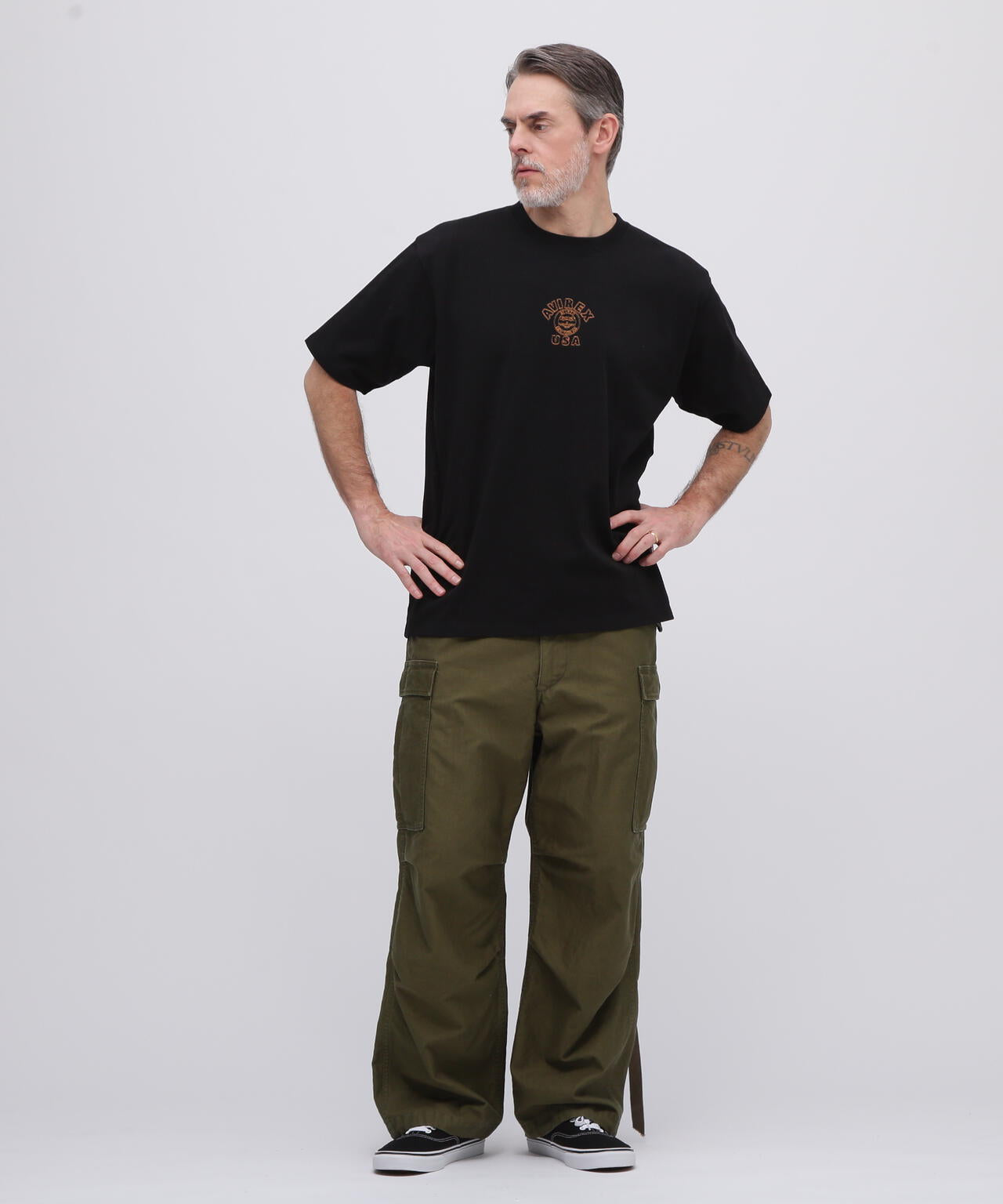 《WEB&DEPOT限定》ONE POINT EMB T-SHIRT"VARSITY LOGO" / ワンポイントロゴ 刺繍 半袖Tシャツ