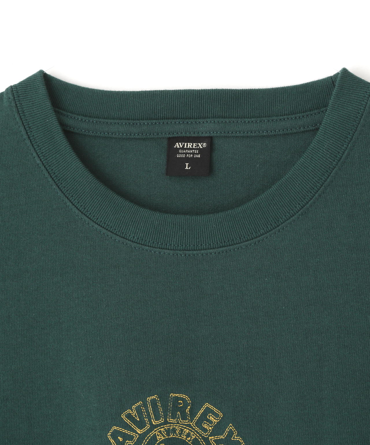 《WEB&DEPOT限定》ONE POINT EMB T-SHIRT"VARSITY LOGO" / ワンポイントロゴ 刺繍 半袖Tシャツ