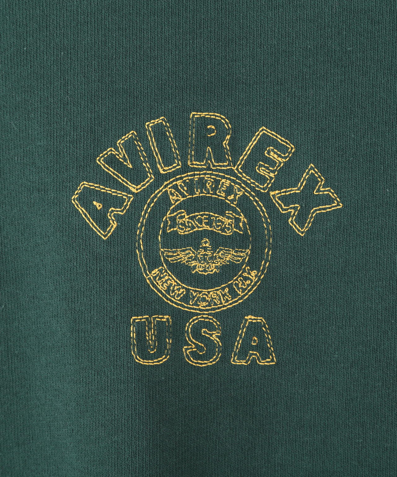 《WEB&DEPOT限定》ONE POINT EMB T-SHIRT"VARSITY LOGO" / ワンポイントロゴ 刺繍 半袖Tシャツ