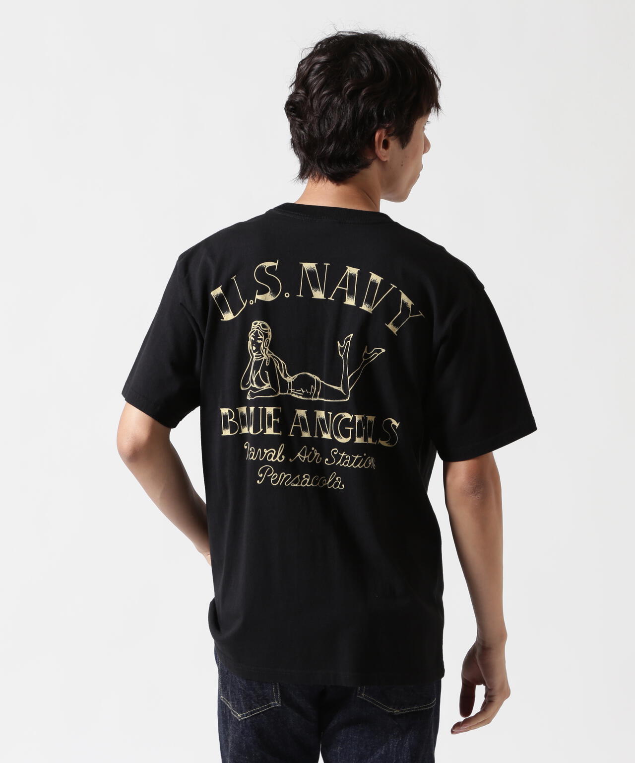 《WEB&DEPOT限定》PINUP GIRL T-SHIRT "BLUE ANGELS"