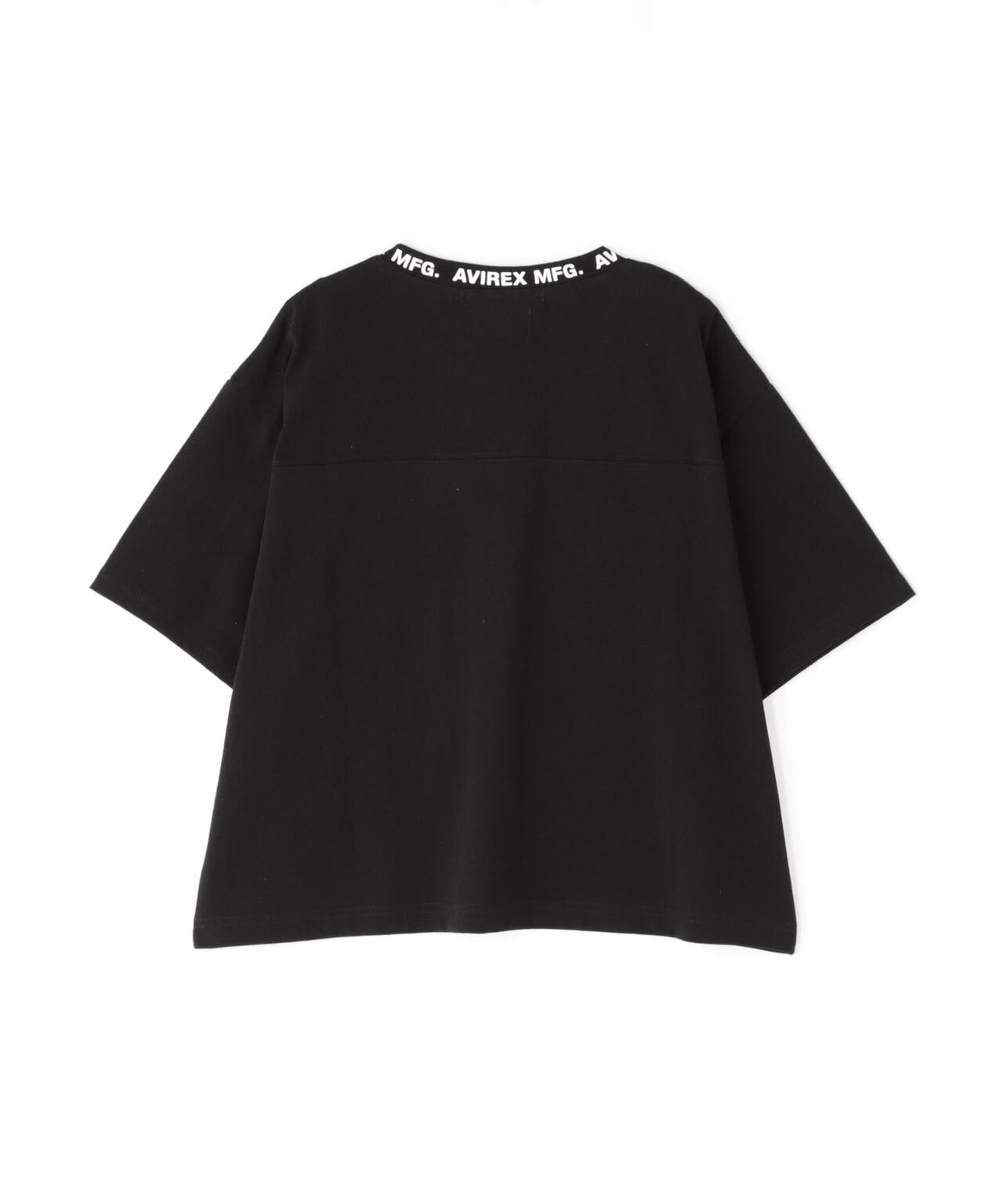 《WOMEN'S》OPEN COLLAR PRINT T-SHIRT/オープンカラープリントTシャツ