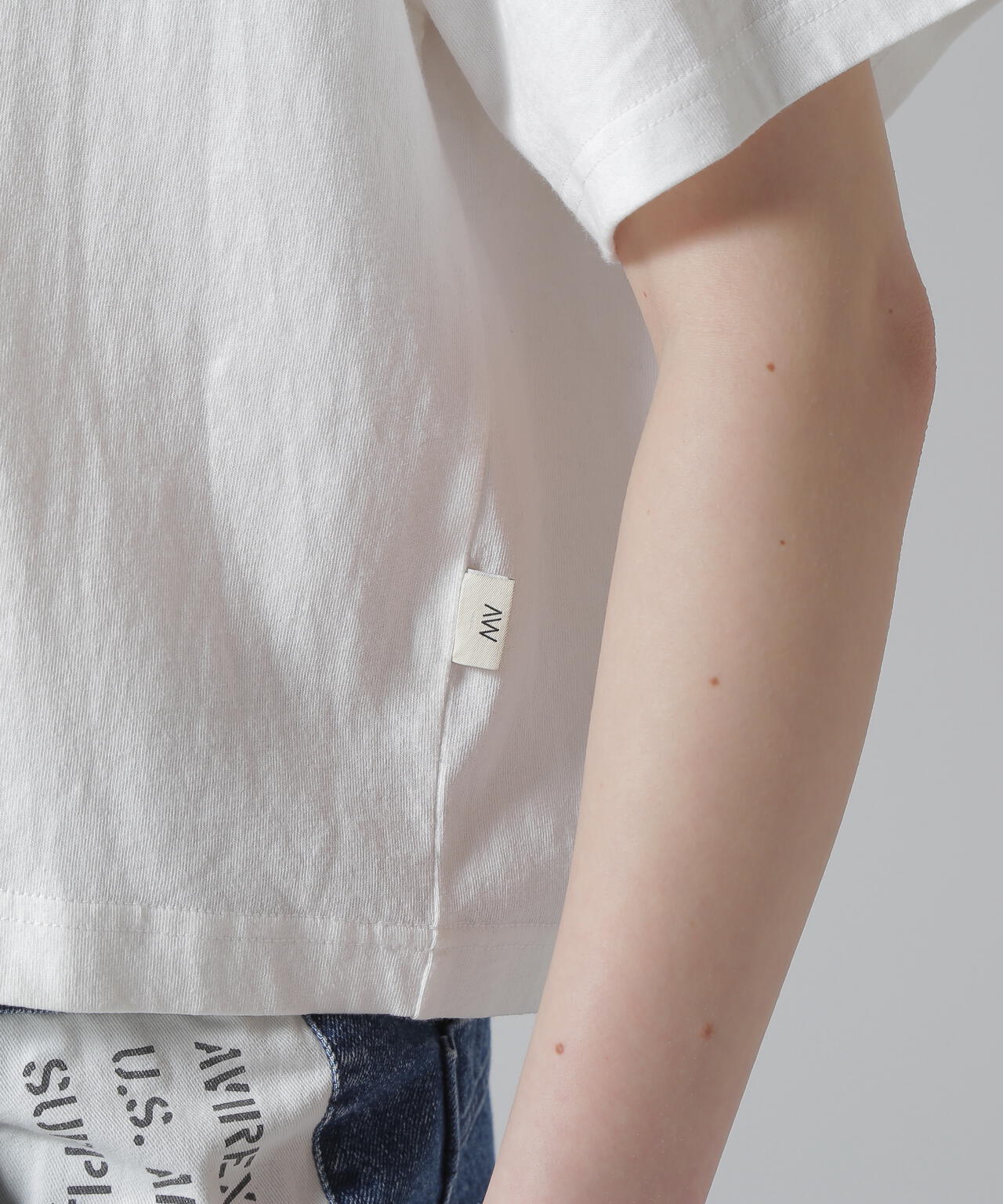 《WOMEN'S》OPEN COLLAR PRINT T-SHIRT/オープンカラープリントTシャツ