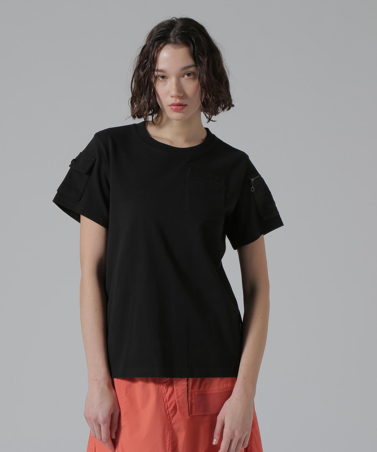 《50th Anniversary》LEATHER PATCHED FATIGUE T-SHIRT/レザーパッチ ファティーグTシャツ