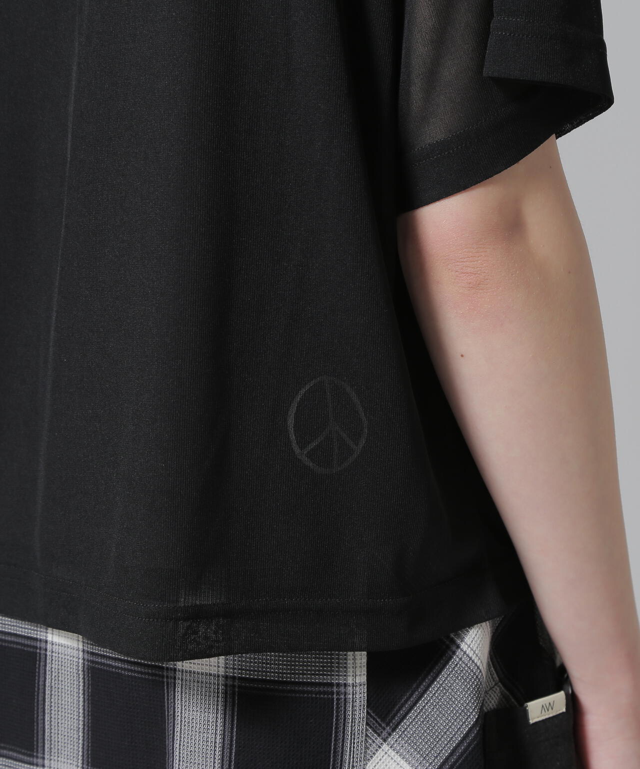 《WOMAN/直営店限定》SHEER LAYERED PRINT T-SHIRT/シアーレイヤード プリントTシャツ