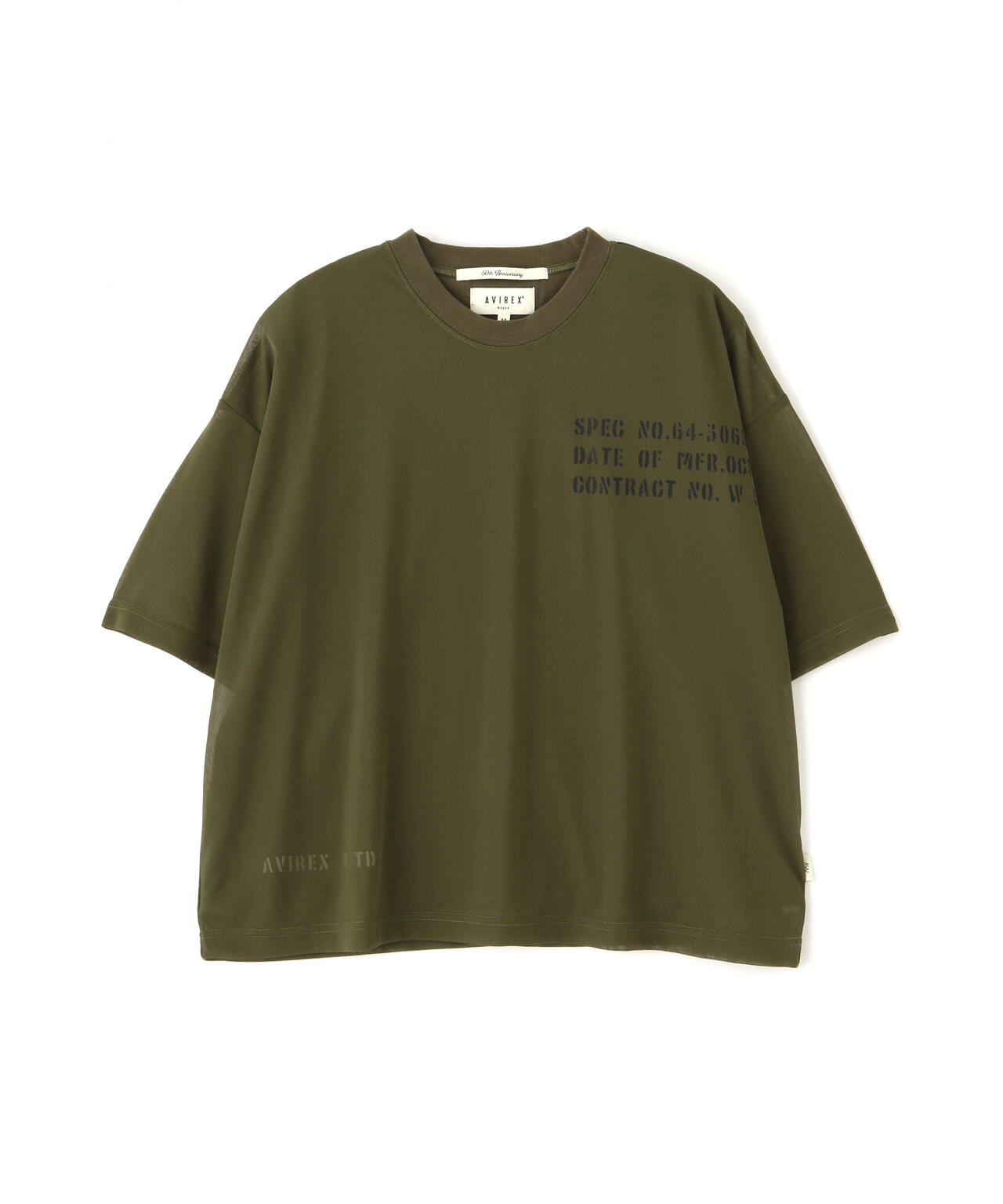 《WOMAN/直営店限定》SHEER LAYERED PRINT T-SHIRT/シアーレイヤード プリントTシャツ
