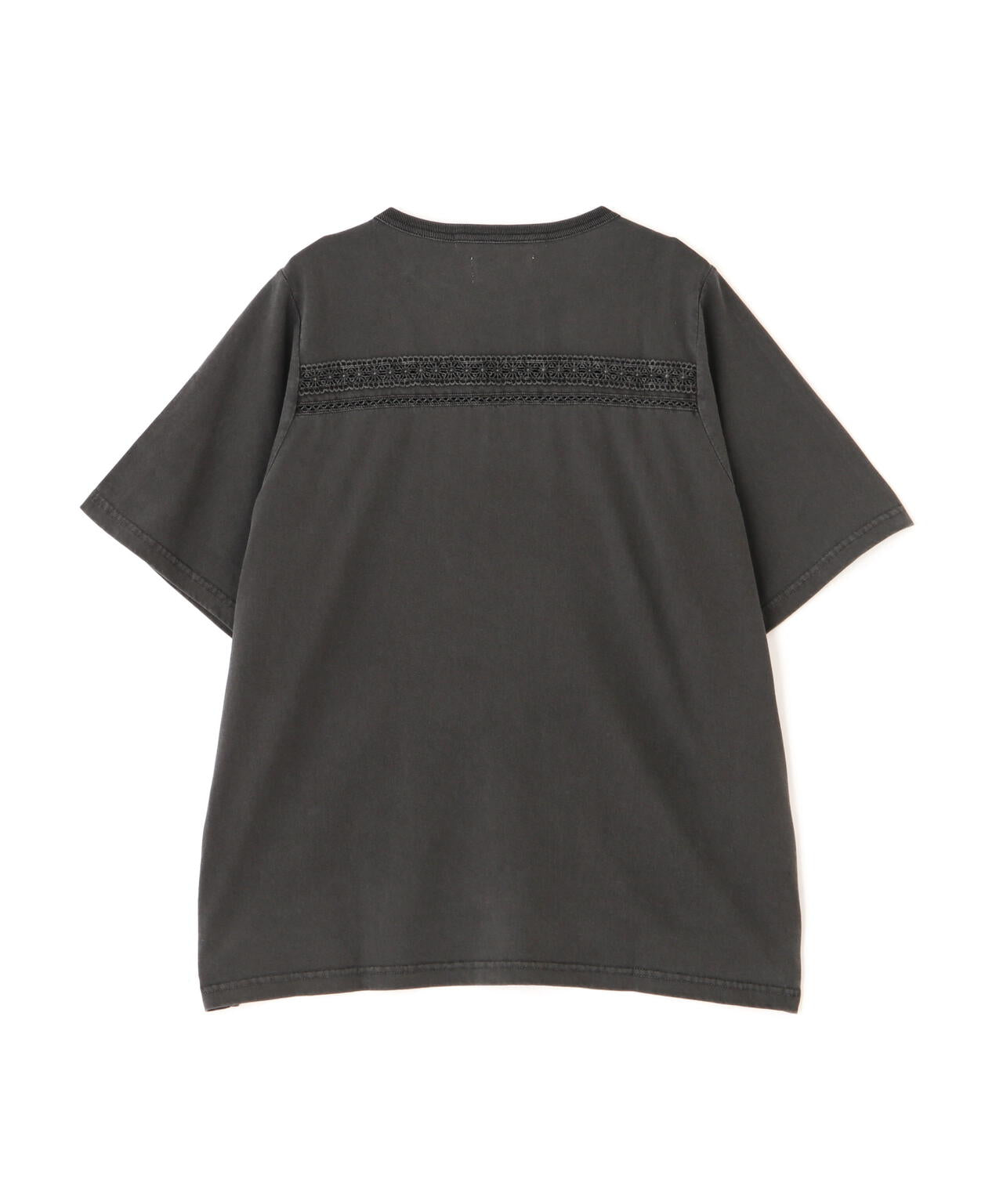《直営店限定》LACE DETAILS EMBROIDERY T-SHIRT/レースディテール刺繍Tシャツ