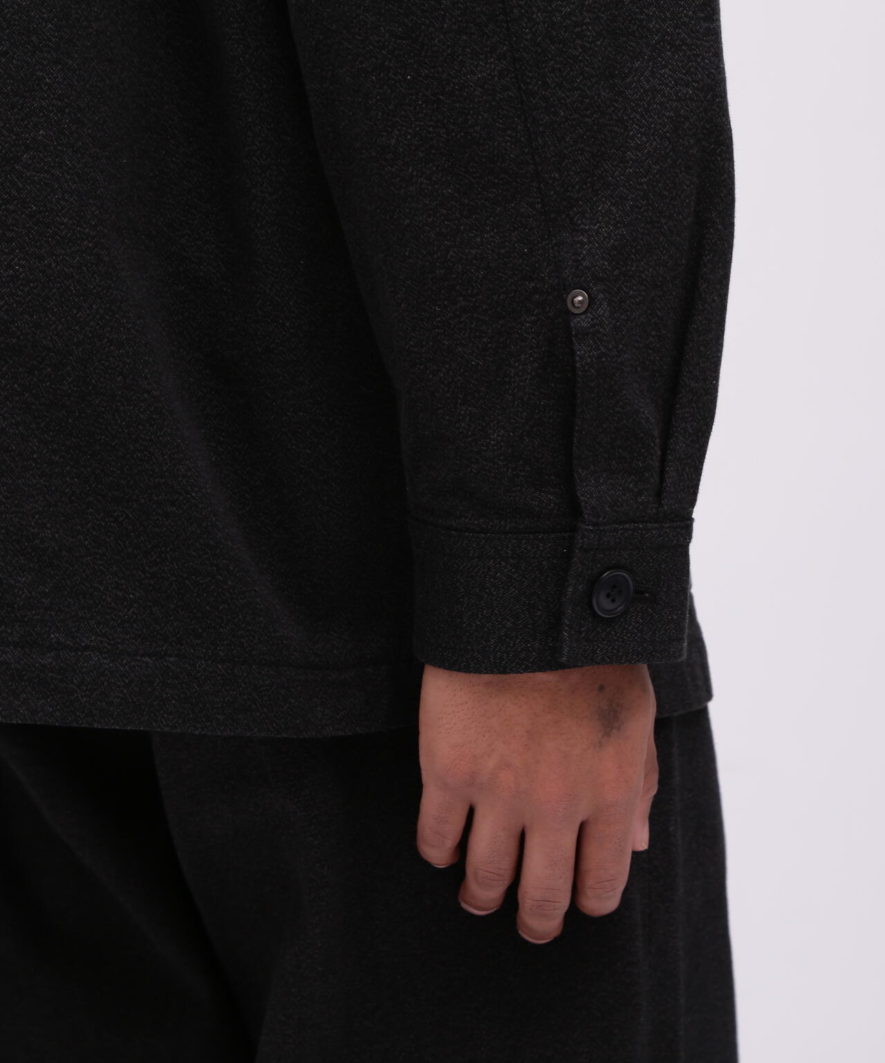 《TFQP by HANDROOM》BLACK CHAMBRAY JACKET "A-1[B]" / シャンブレージャケット
