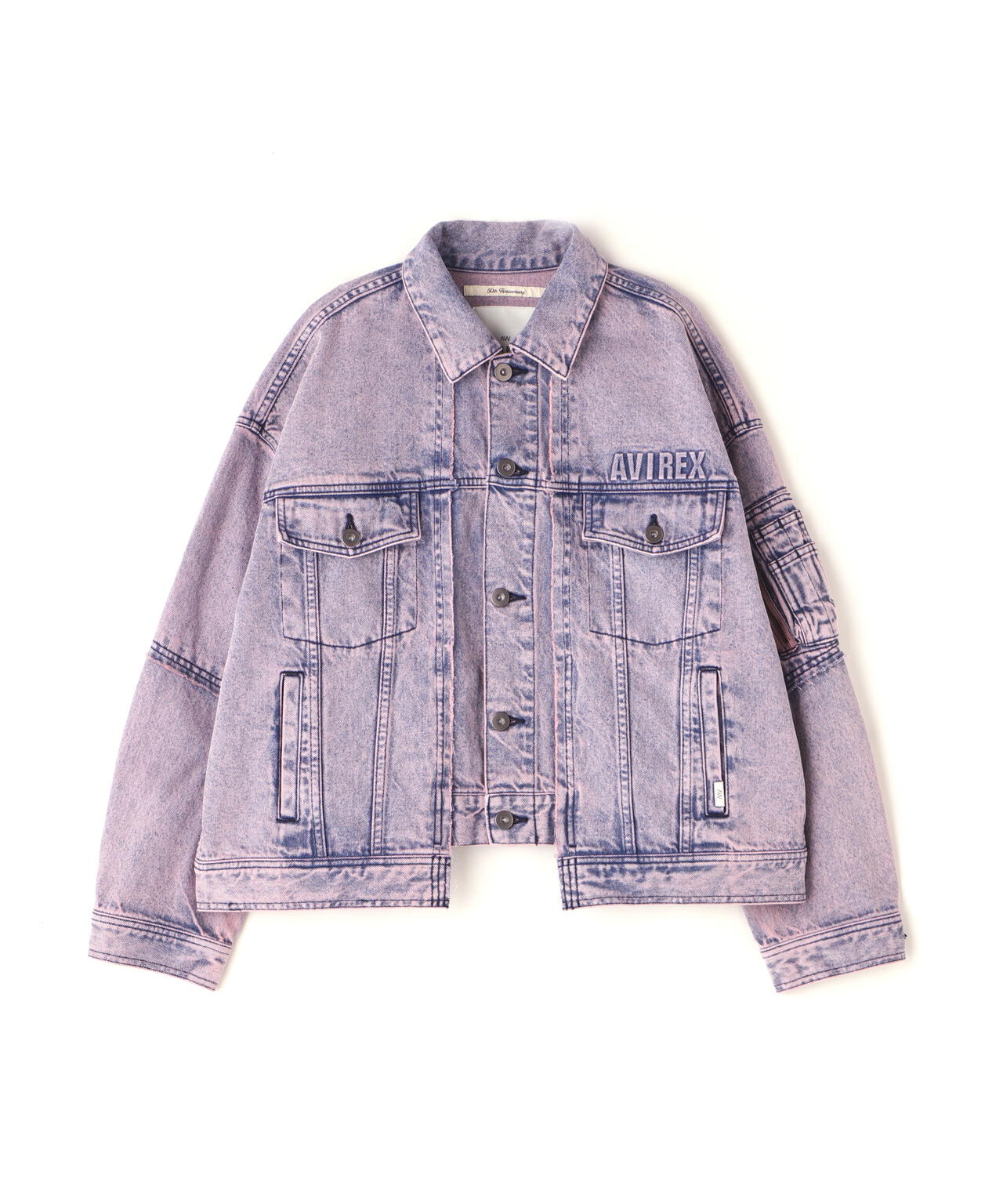 L/S EMBOSSING DENIM JACKET/エンボス デニムジャケット