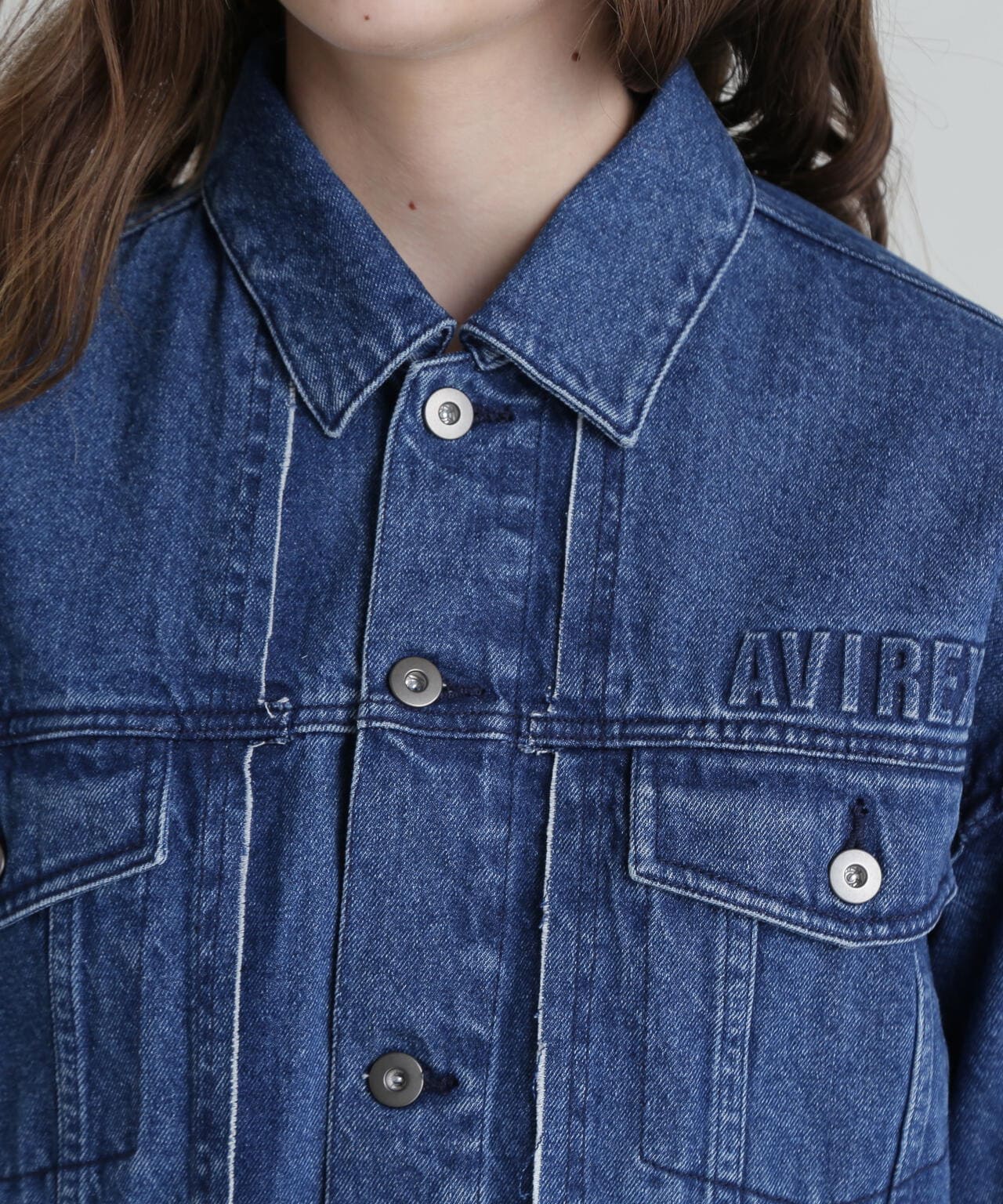L/S EMBOSSING DENIM JACKET/エンボス デニムジャケット