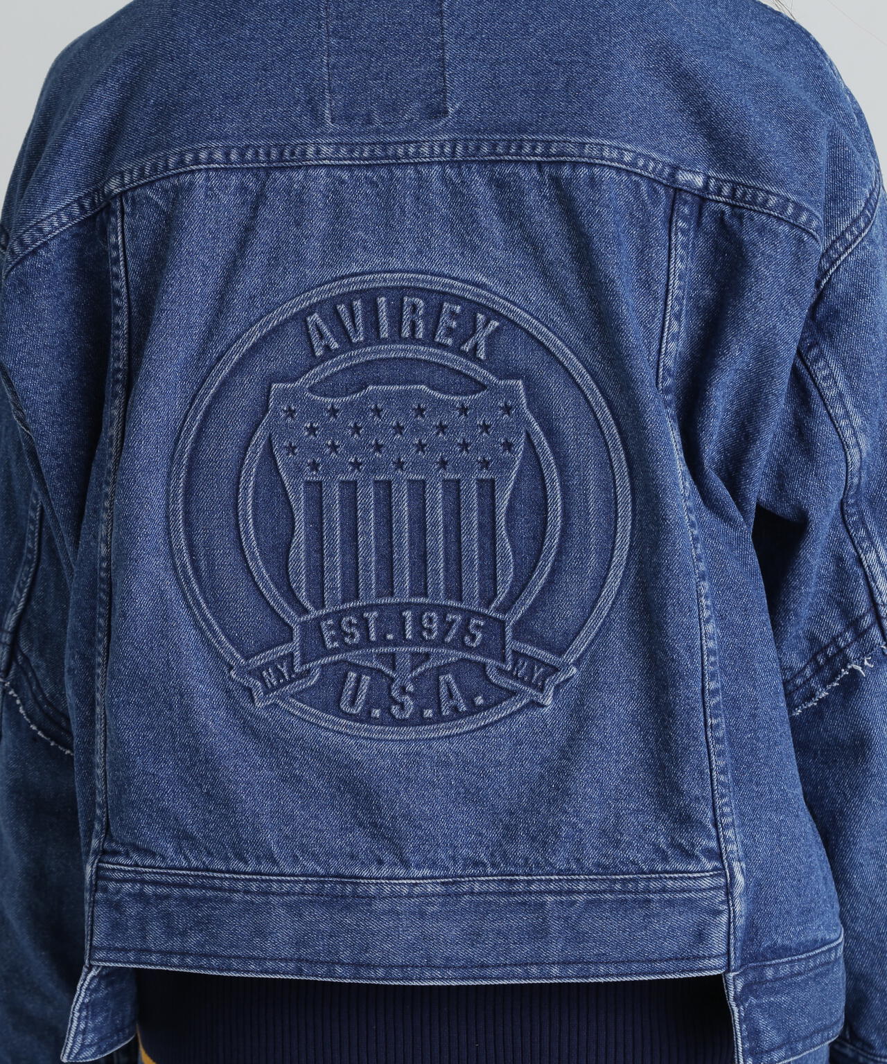 L/S EMBOSSING DENIM JACKET/エンボス デニムジャケット