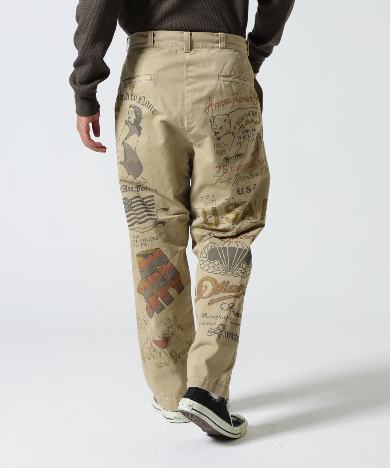 《RESTORE COLLECTION》60’s ARMY CHINO PANTS ”ARCHIVE GRAPHIC”