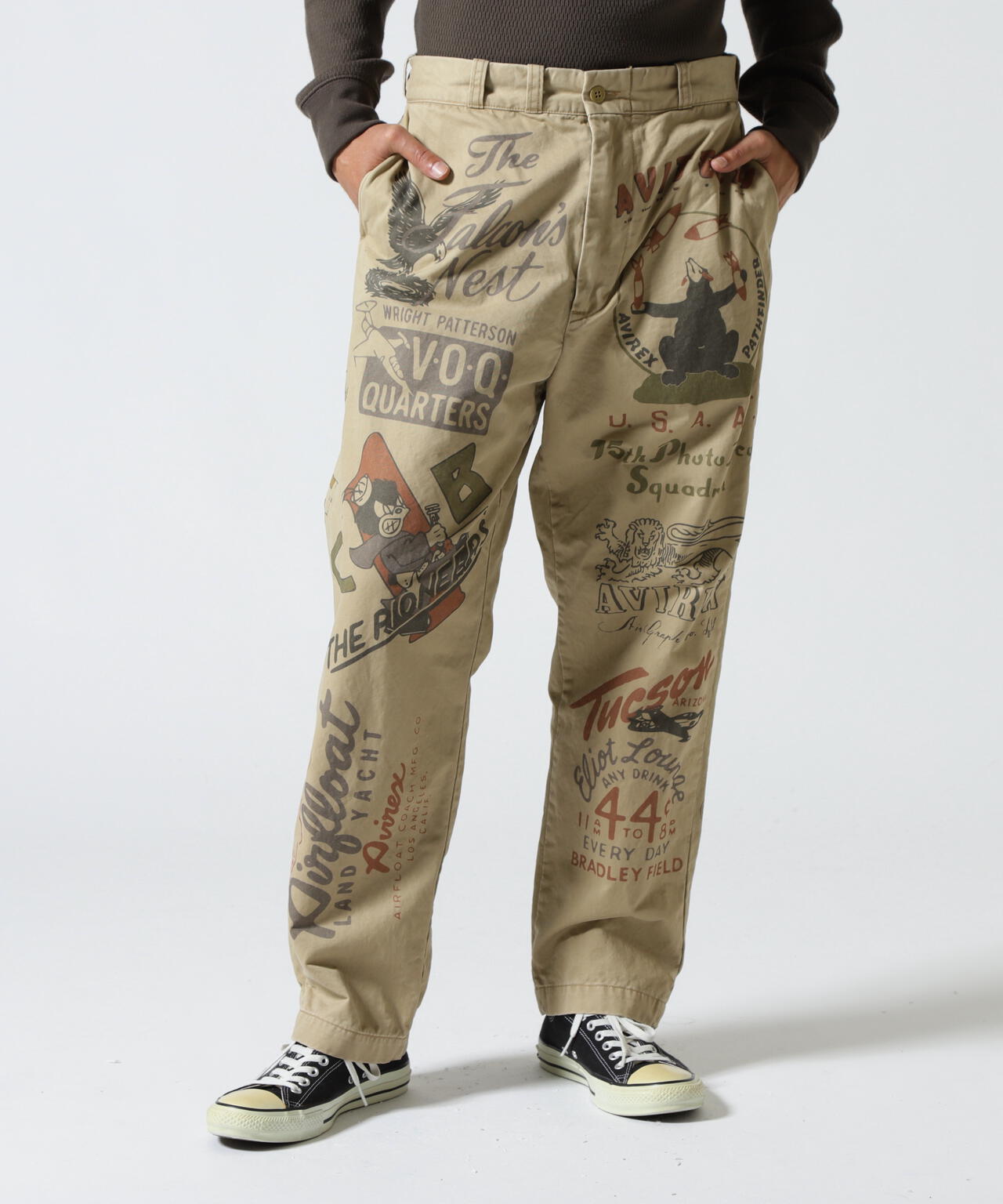 《RESTORE COLLECTION》60’s ARMY CHINO PANTS ”ARCHIVE GRAPHIC”