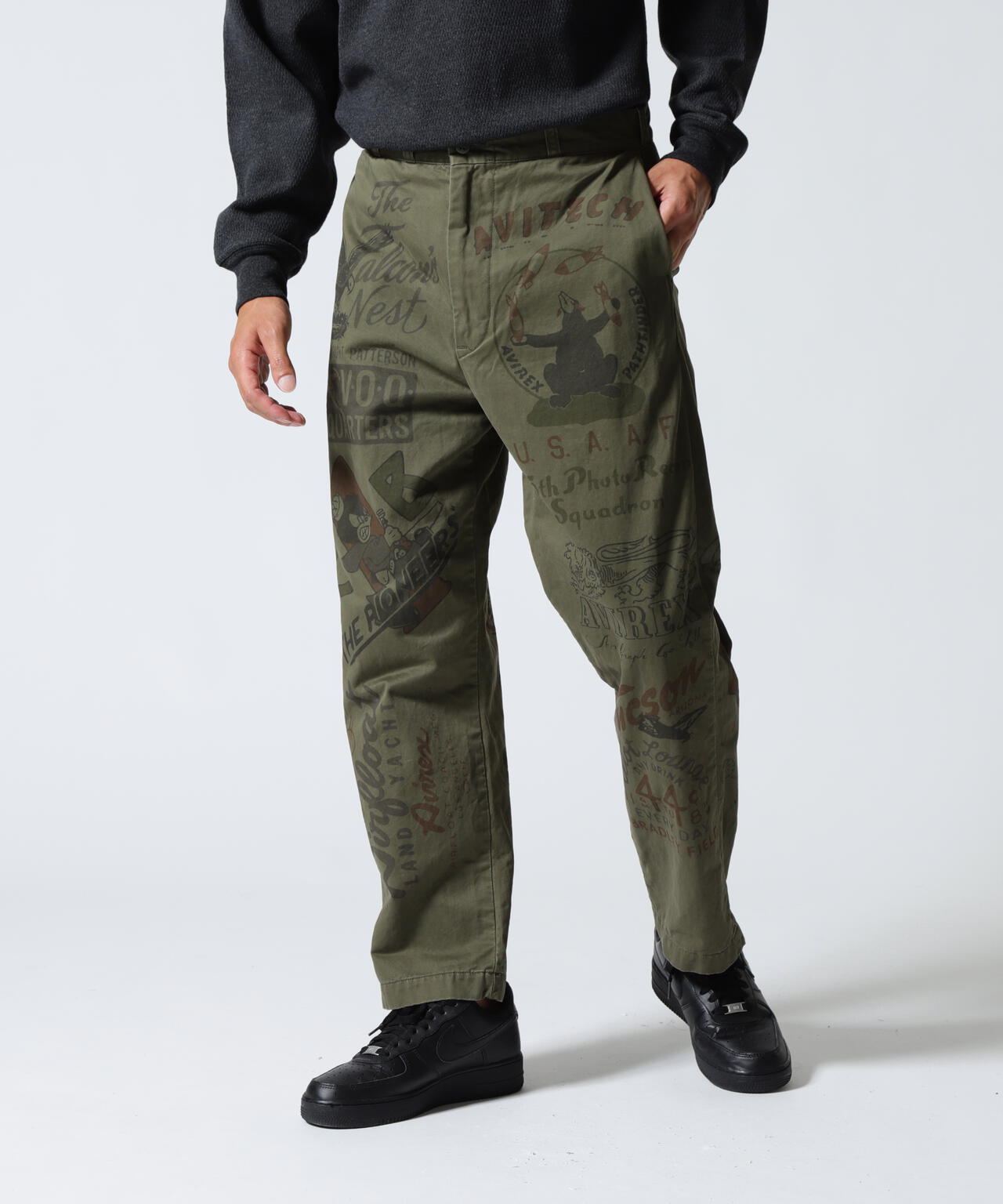 《RESTORE COLLECTION》60’s ARMY CHINO PANTS ”ARCHIVE GRAPHIC”