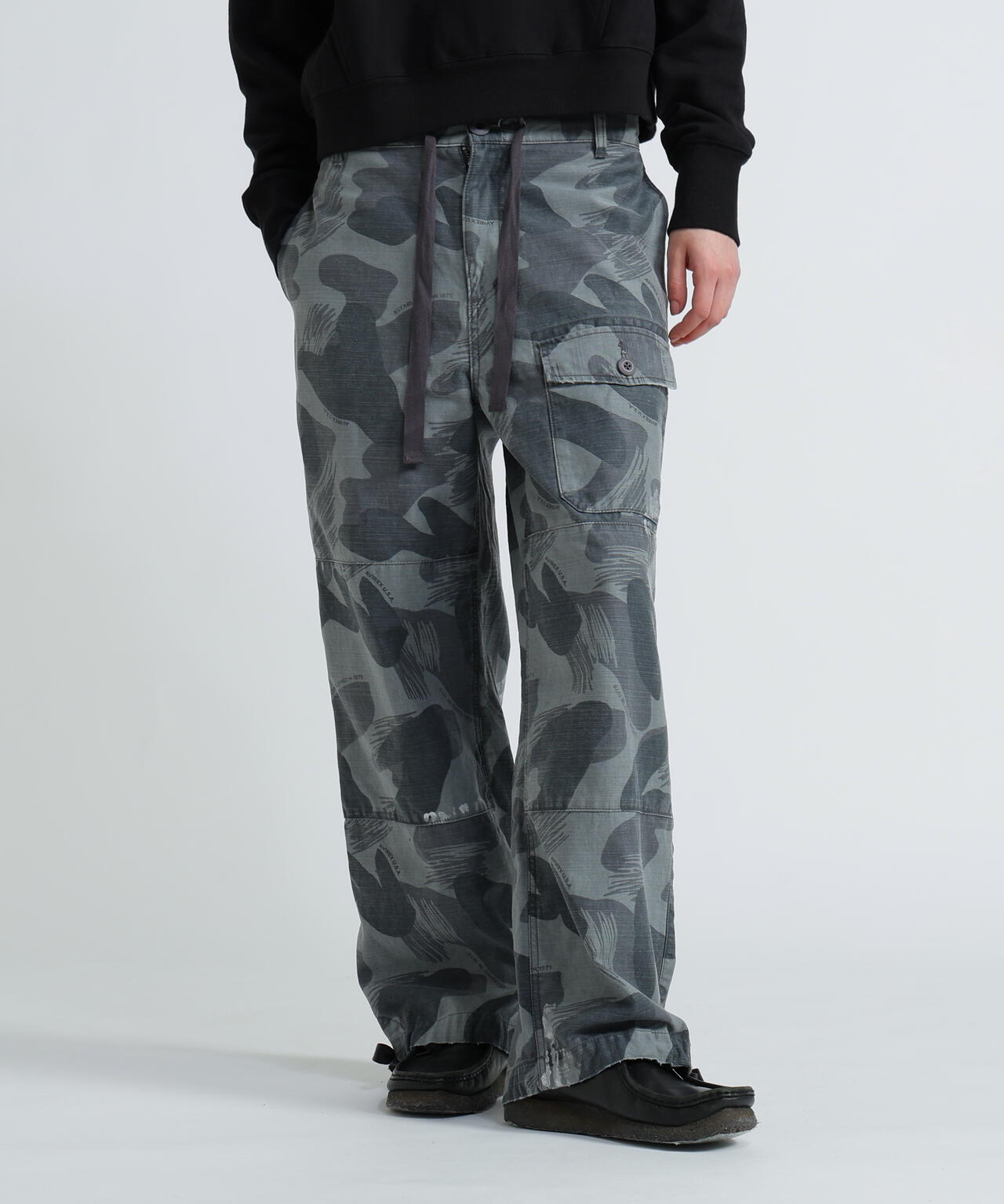 《WOMAN》CAMOUFLAGE CARGO LONG PANTS/カモフラージュカーゴロングパンツ