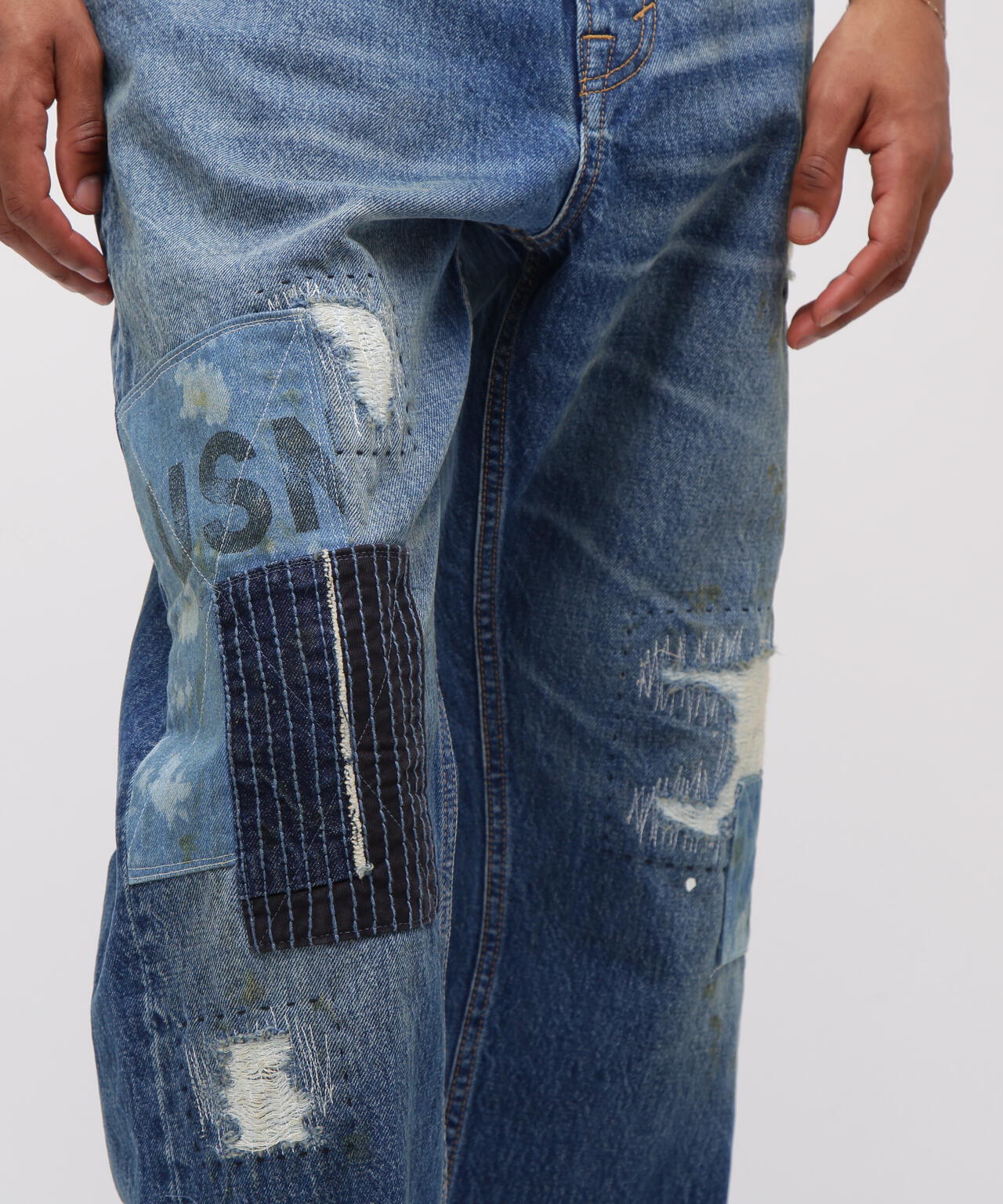 《RESTORE COLLECTION》DENIM PANTS ”REPAIR CUSTOM”