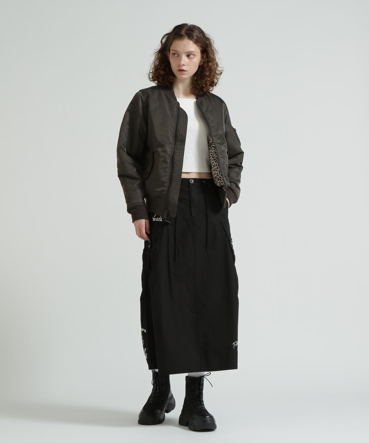 FLYING TIGERS PRINT SKIRT/フライングタイガープリントスカート