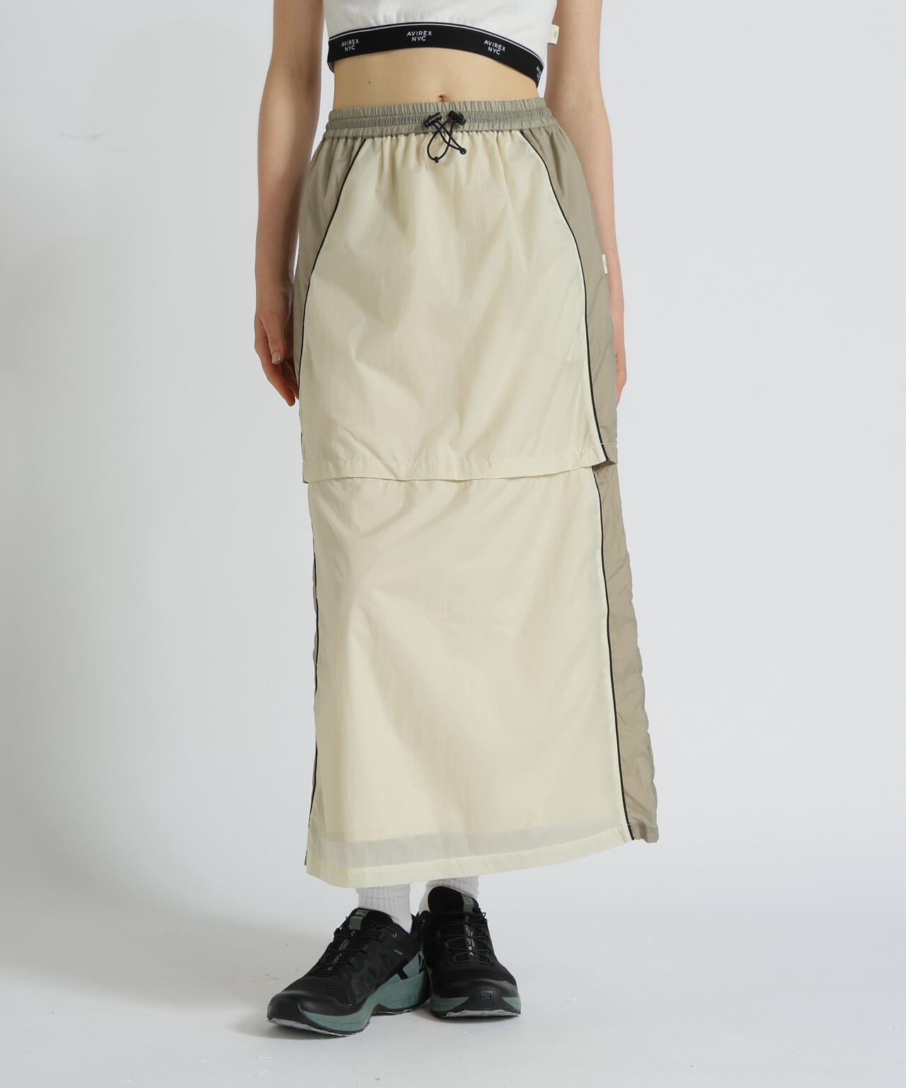 SHEER COLOR SCHEME SKIRT/シアーカラー スキームスカート