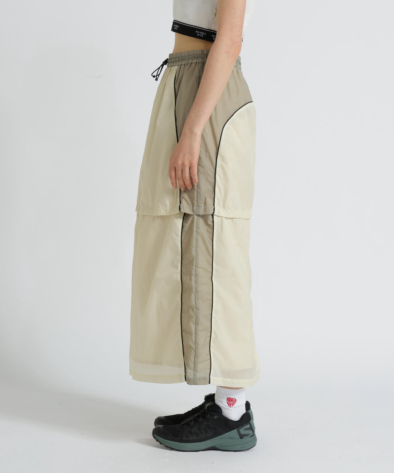 SHEER COLOR SCHEME SKIRT/シアーカラー スキームスカート