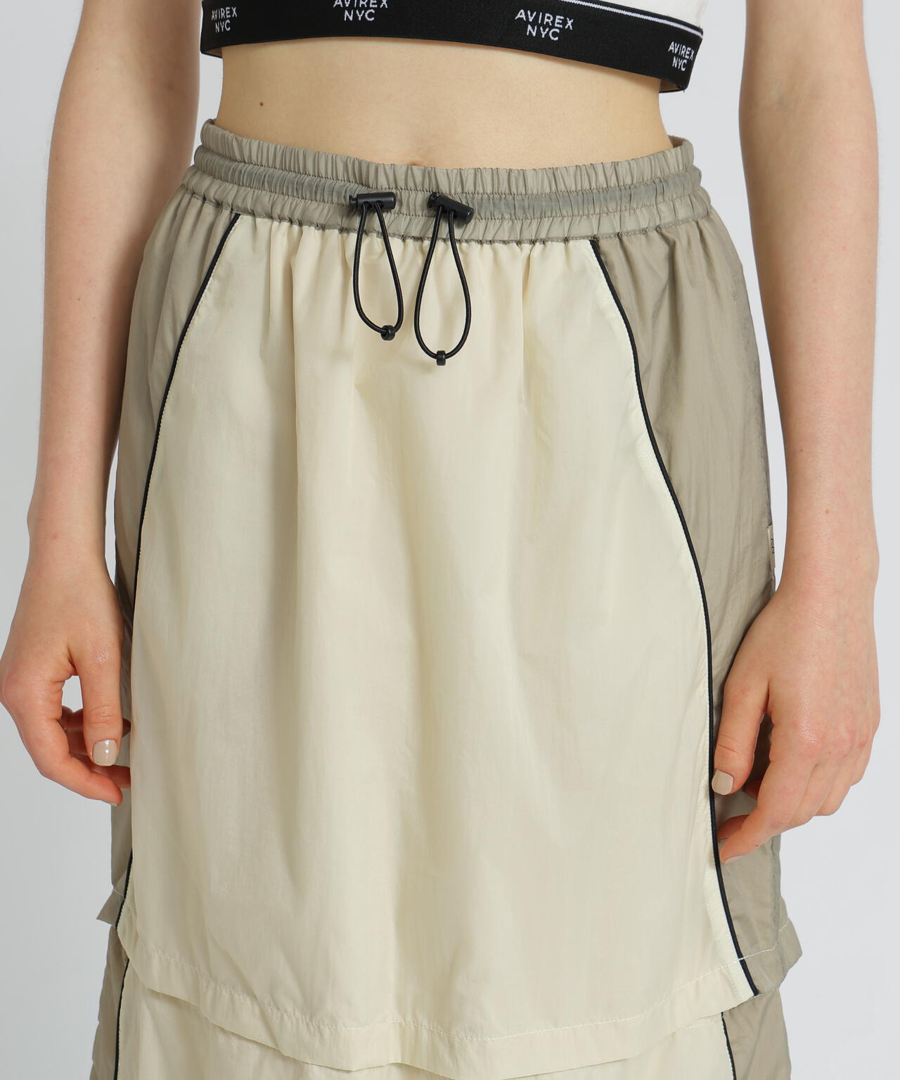 SHEER COLOR SCHEME SKIRT/シアーカラー スキームスカート