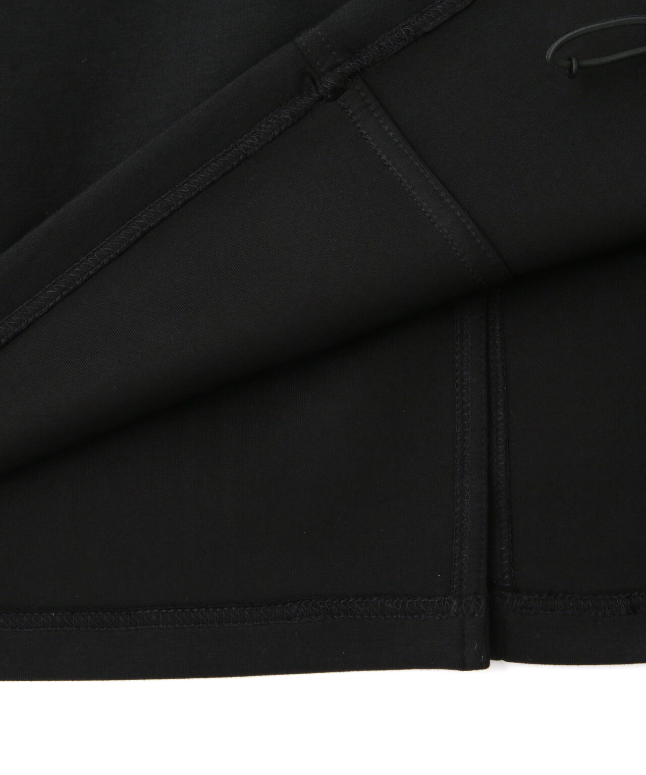 NYLON×DOUBLE KNIT LAYERED SKIRT/ナイロン×ダブルニットレイヤードスカート