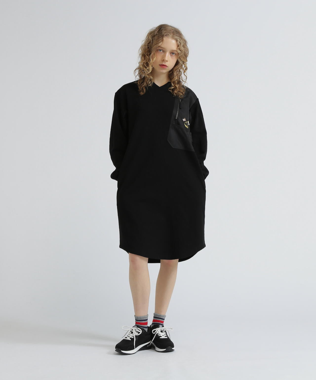 《SOUVENIR COLLECTION》WOMAN/NYLON COMBI MILITARY ONEPIECE