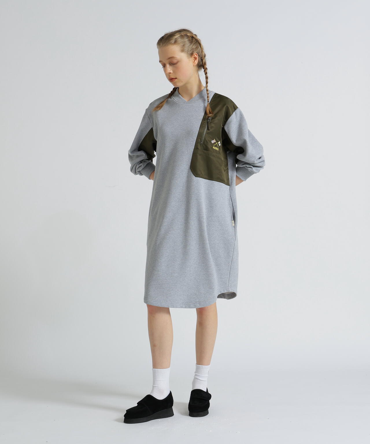 《SOUVENIR COLLECTION》WOMAN/NYLON COMBI MILITARY ONEPIECE