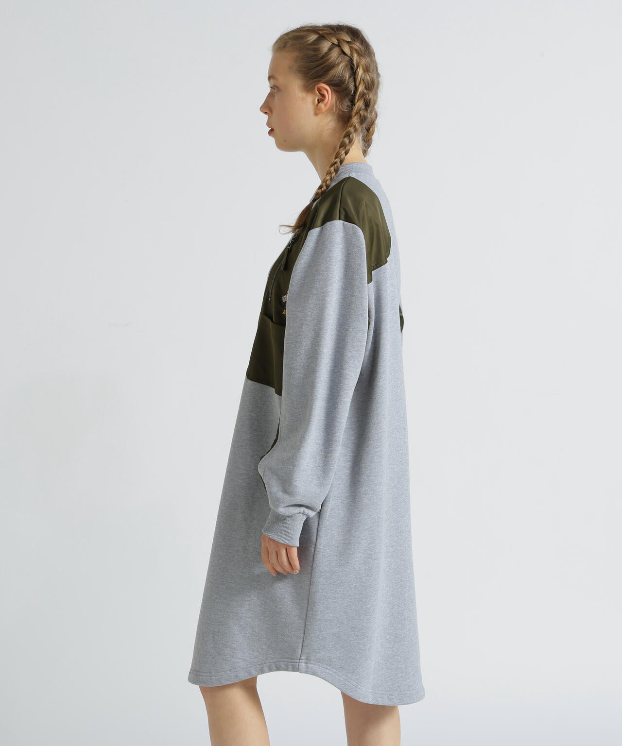 《SOUVENIR COLLECTION》WOMAN/NYLON COMBI MILITARY ONEPIECE